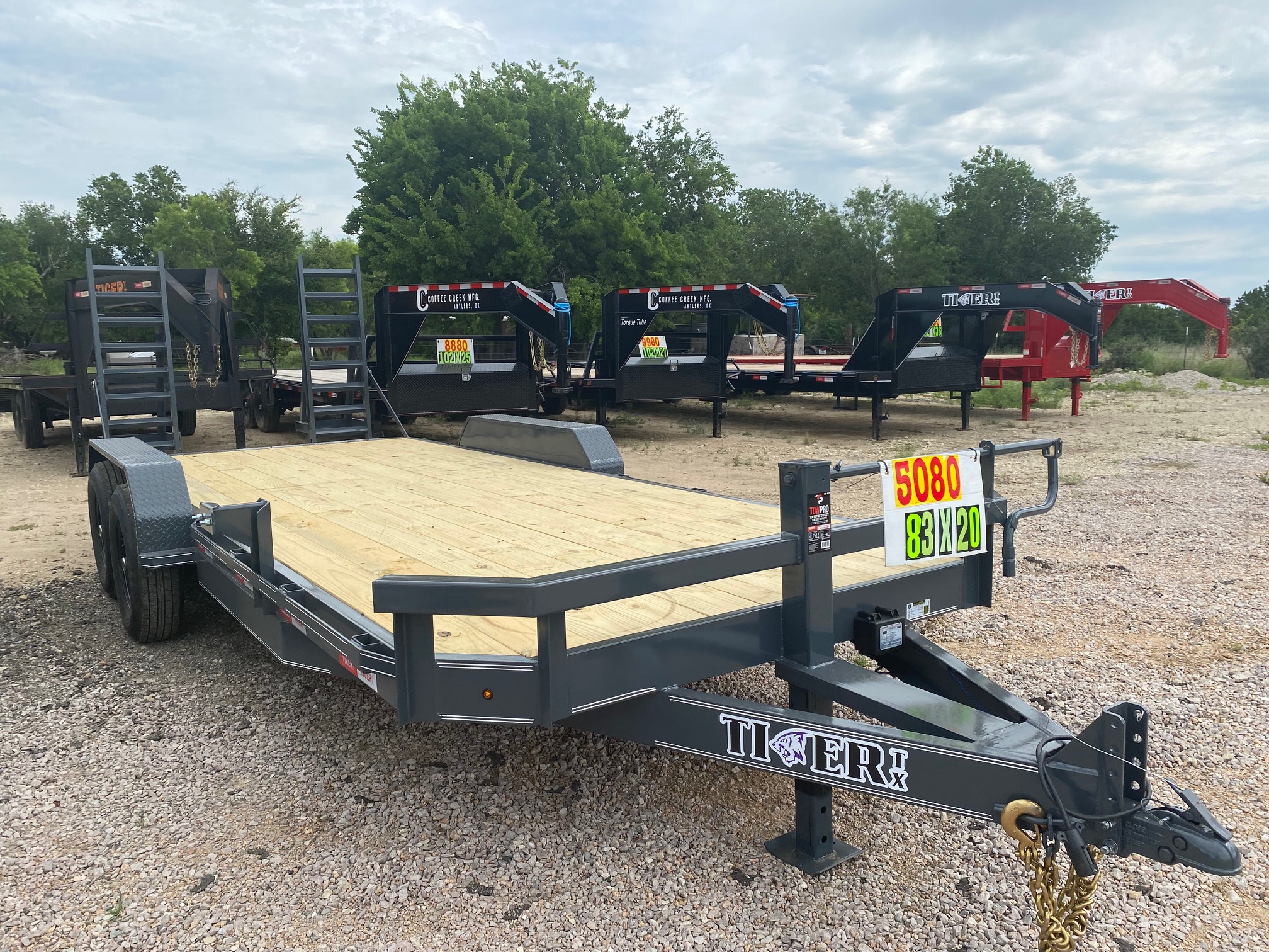 New 2026 Tiger -- 83 "X 20' Equipment Trailer - SUR -