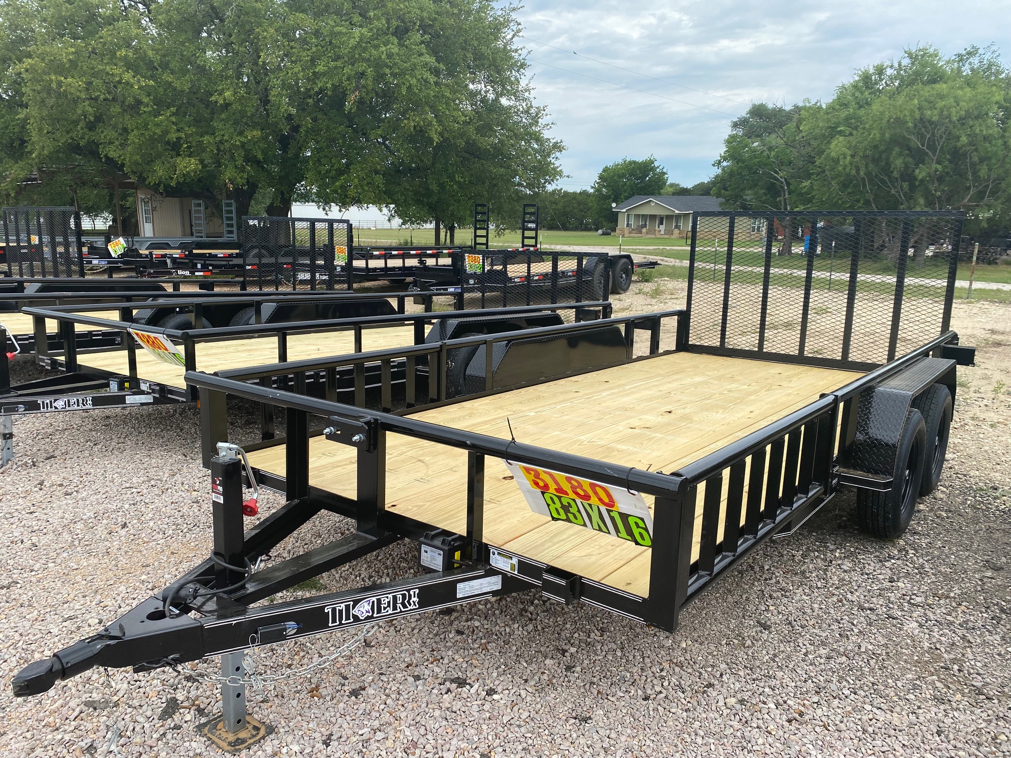 New 2026 Tiger 83  x 16' - Utility Trailer - Gate - Brakes
