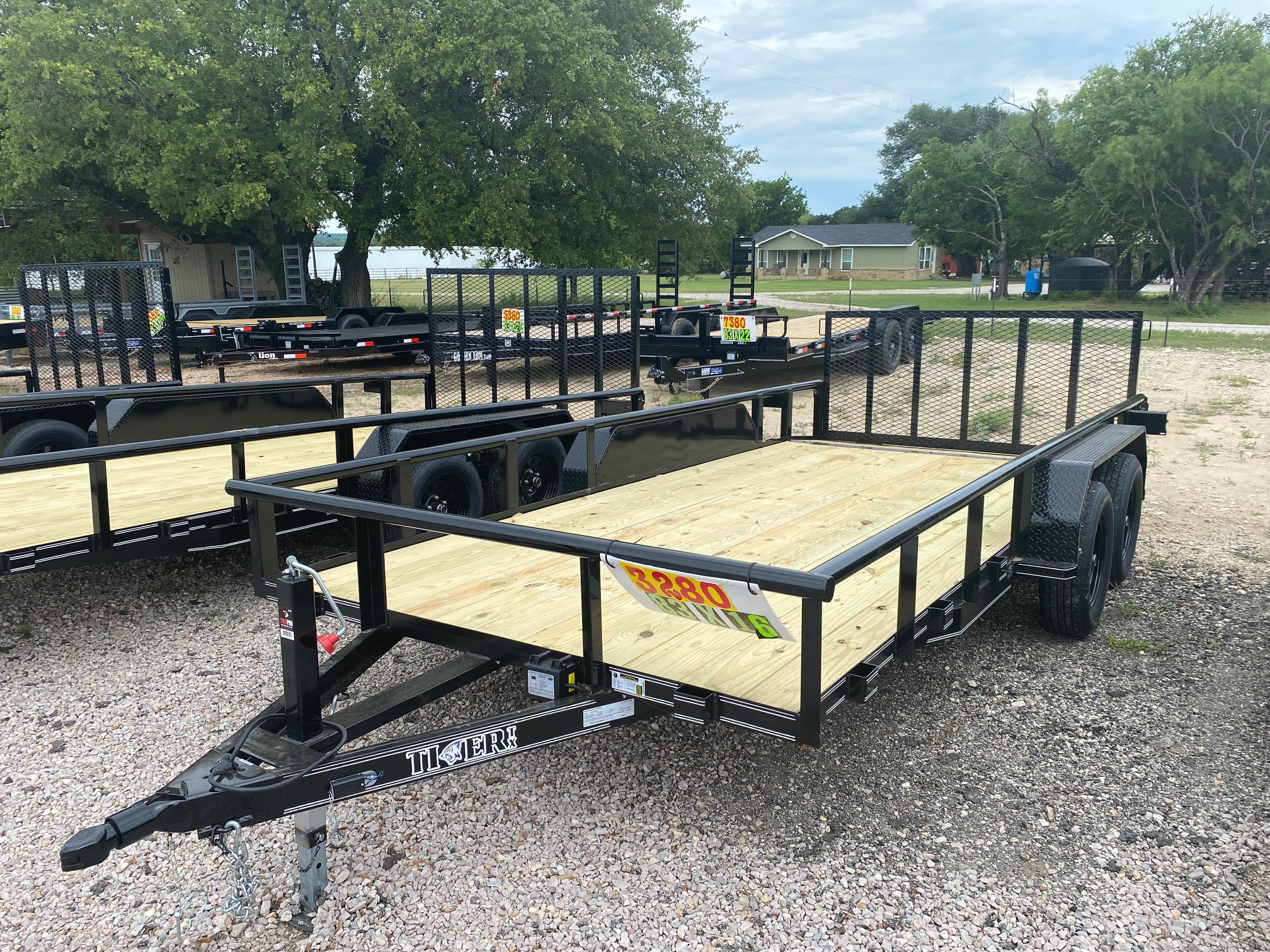 New 2026 Tiger 83" x 16' - Utility Trailer - Gate - Brakes