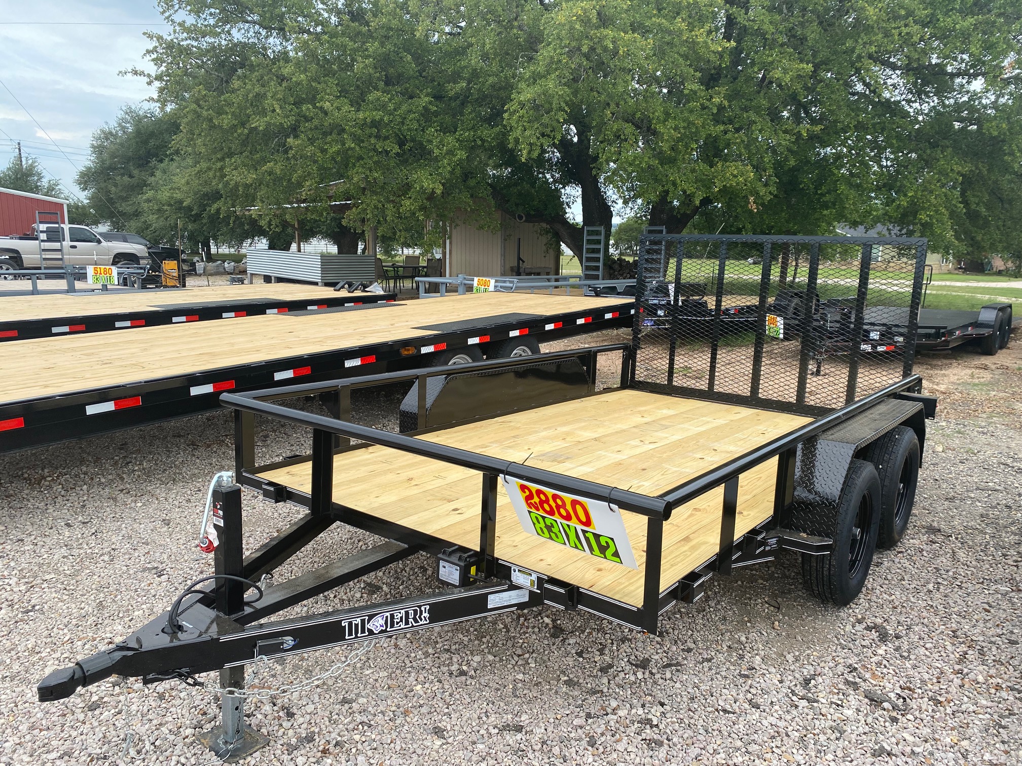 New 2026 Tiger 83" x 12' - Utility Trailer - Gate