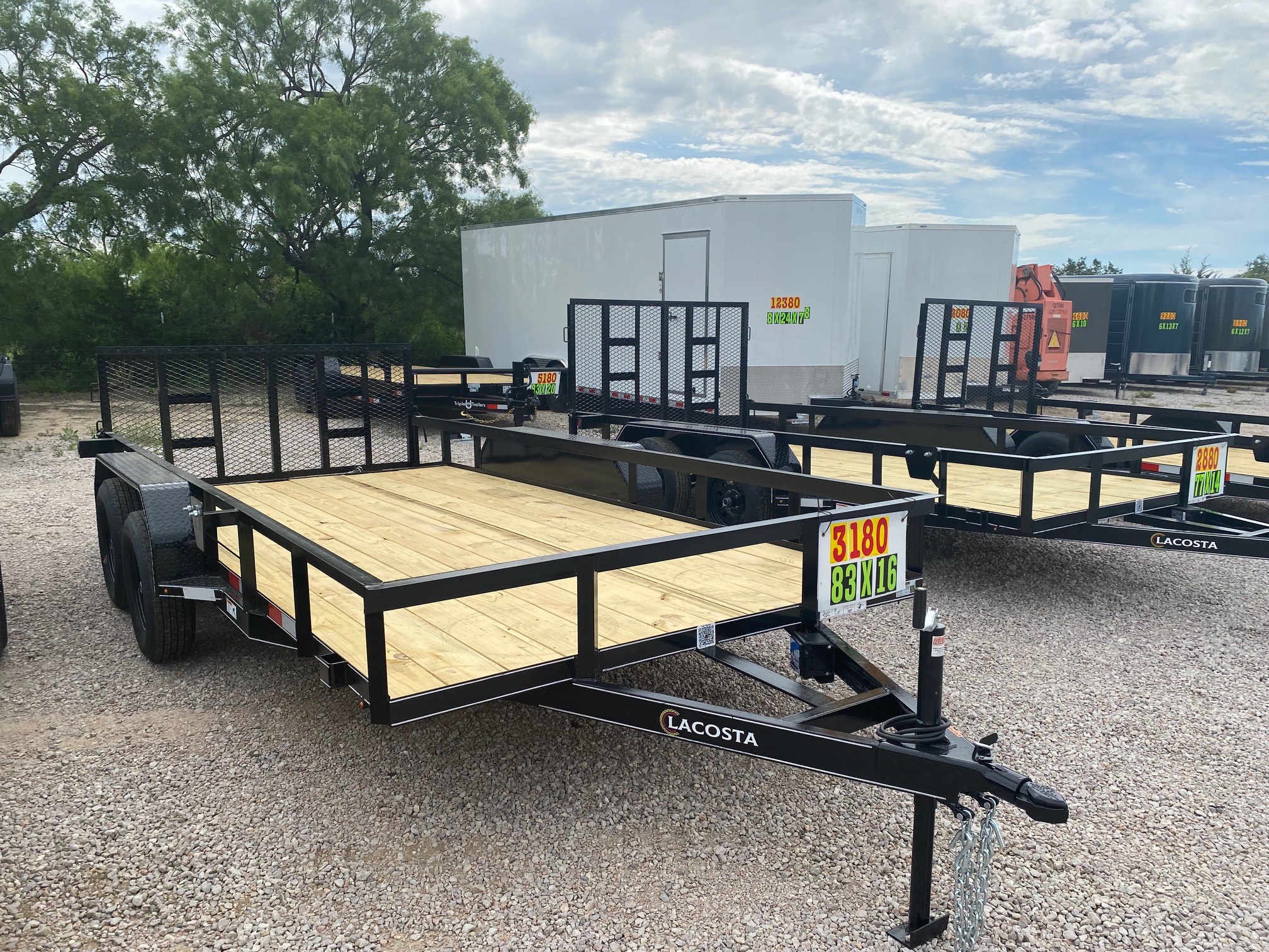 New 2026 Lacosta Trailers - 4' Gate - 83" x 16' Utility Trailer