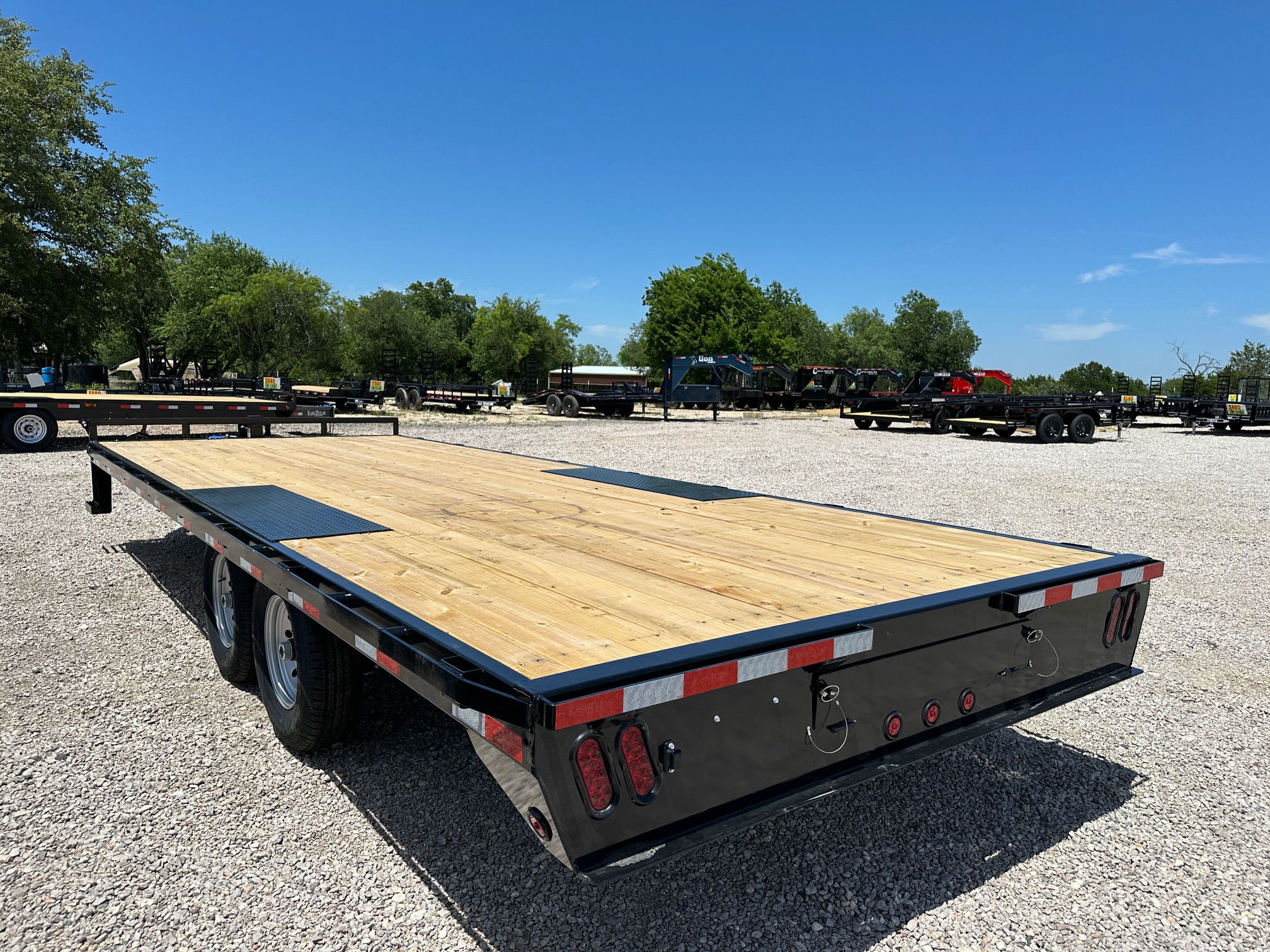 New 2027 East Texas Trailers 102" X 22' Deckover Flatbed Trailer - 8FT SIR - 14K GVWR
