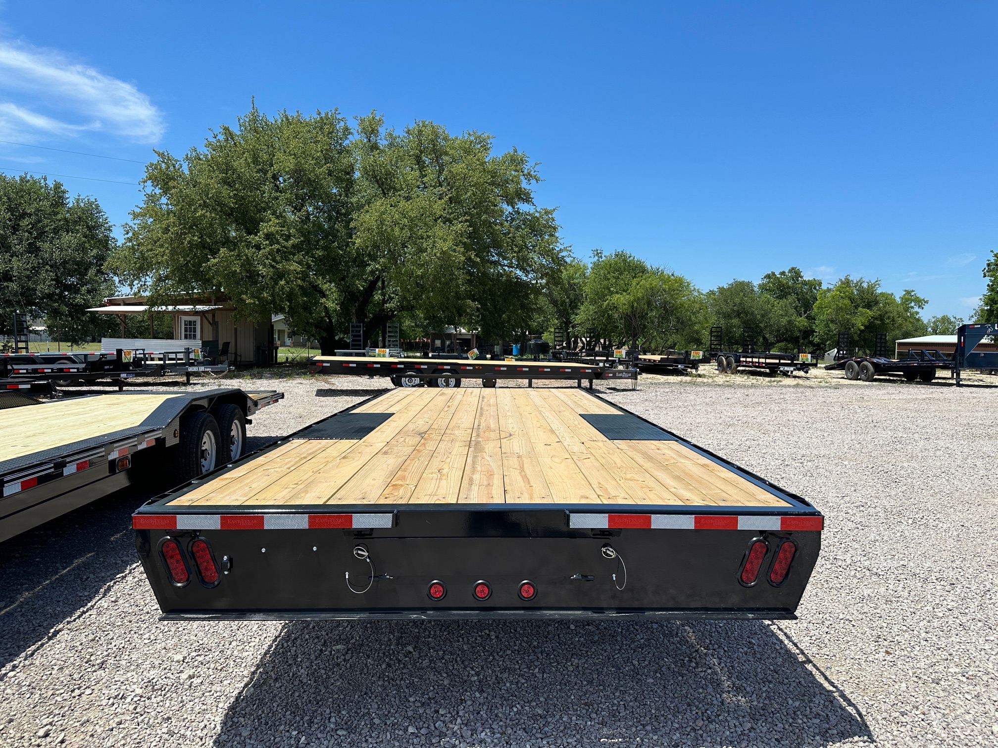 New 2027 East Texas Trailers 102" X 22' Deckover Flatbed Trailer - 8FT SIR - 14K GVWR