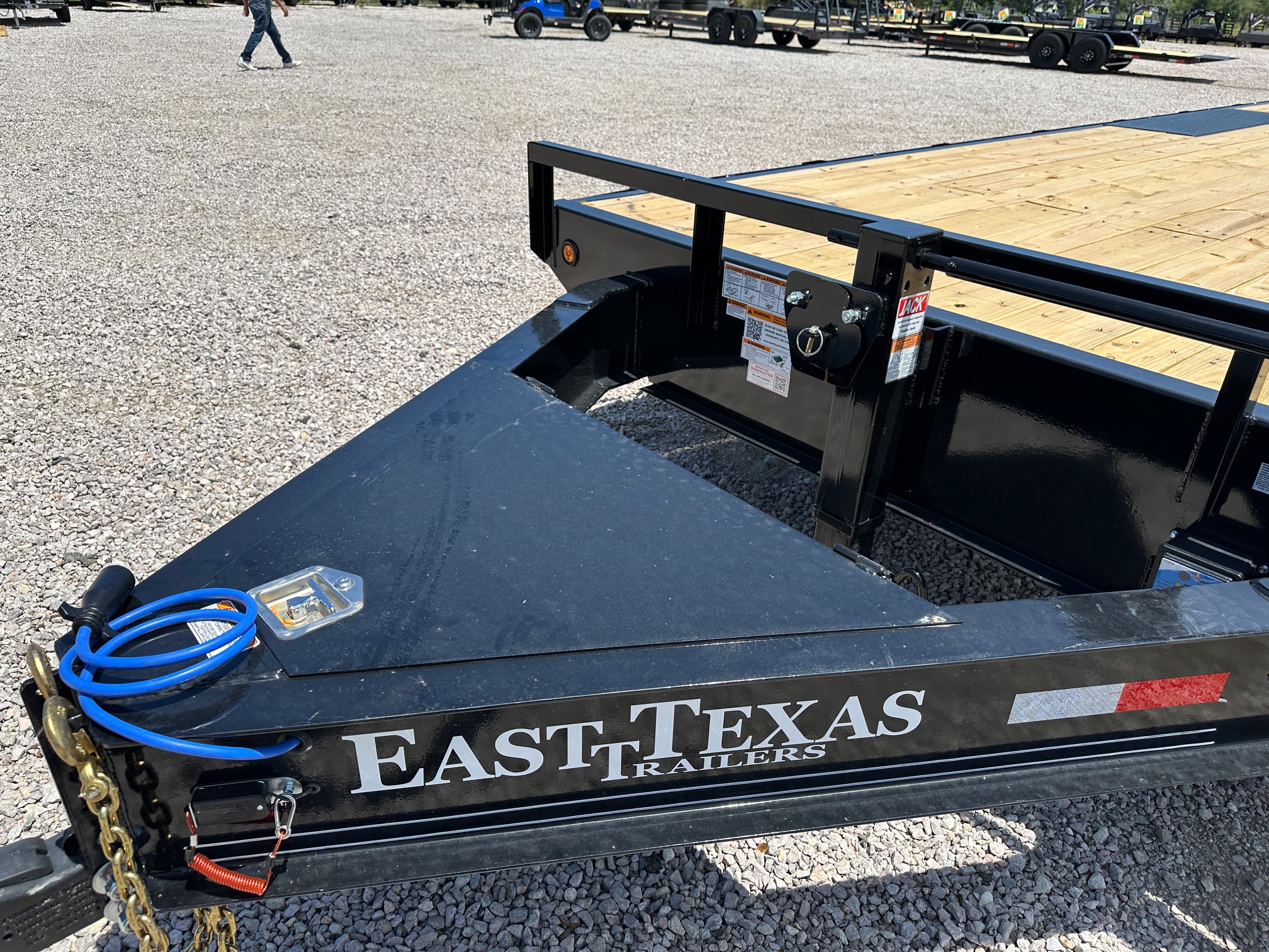 New 2027 East Texas Trailers 102" X 22' Deckover Flatbed Trailer - 8FT SIR - 14K GVWR