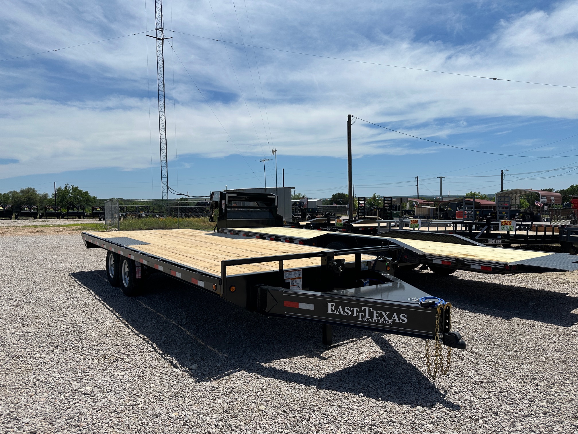 New 2027 East Texas Trailers 102" X 25' Deckover Flatbed Trailer - 8FT SIR - 14K GVWR