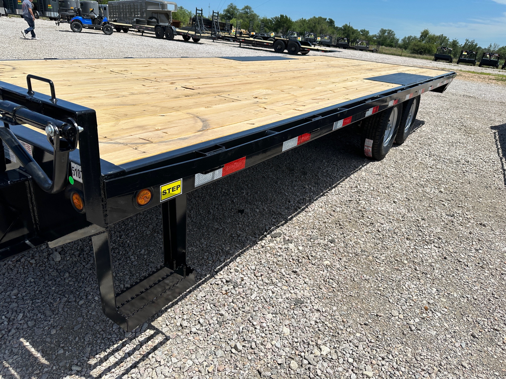 New 2027 East Texas Trailers 102" X 25' Deckover Flatbed Trailer - 8FT SIR - 14K GVWR