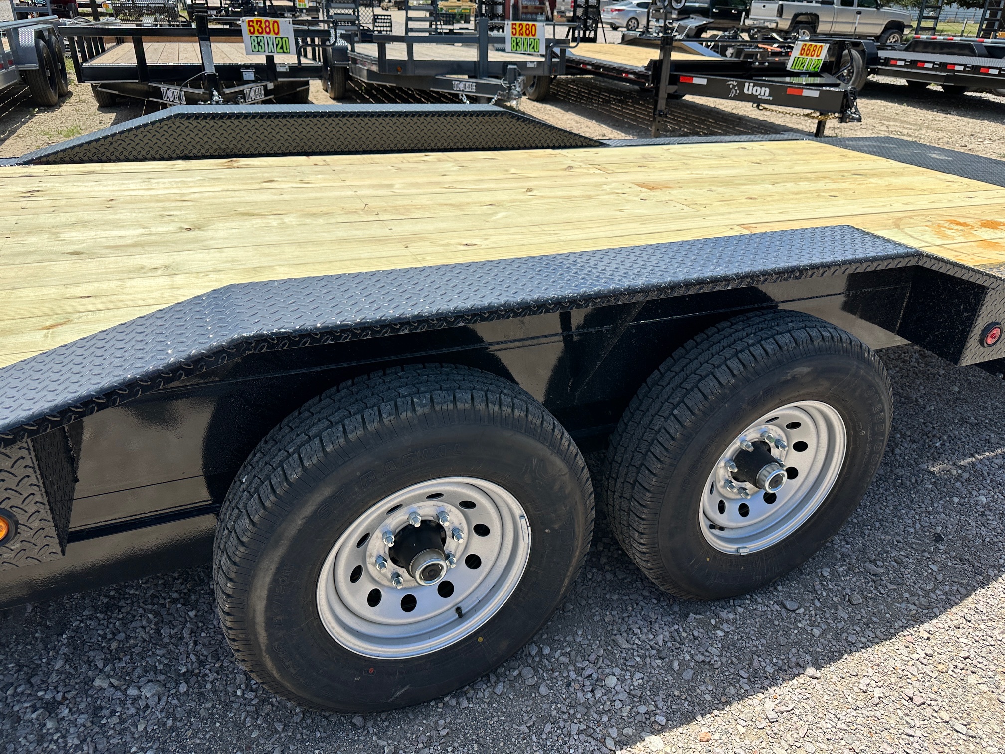 New 2027 East Texas Trailers 102" X 26' Drive Over Fender Power Tilt Trailer