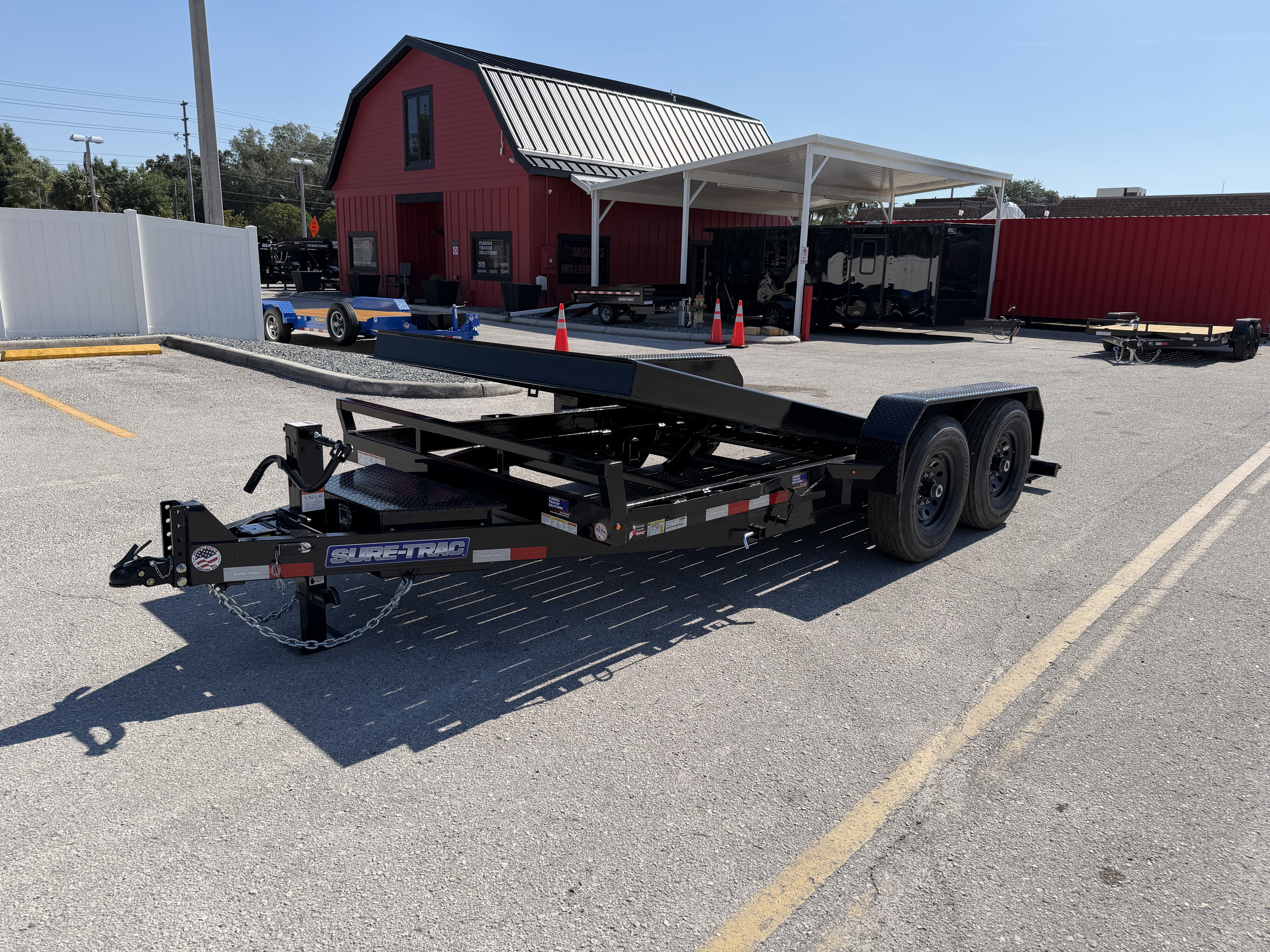 New 2026 Sure-Trac 7X16 14K Tilt Deck Equipment Trailer