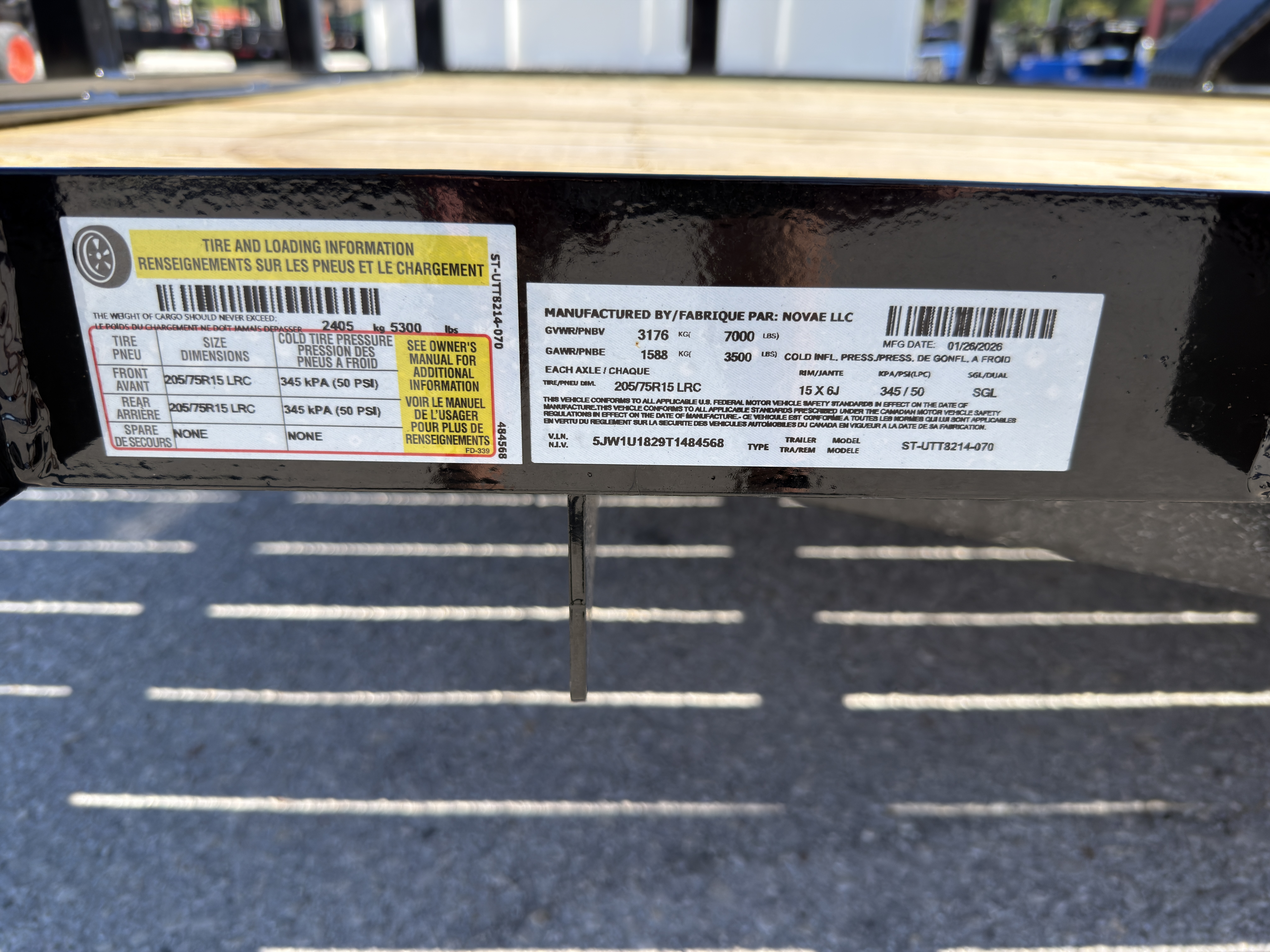 New 2026 Sure-Trac 7X14 7K Utility Trailer