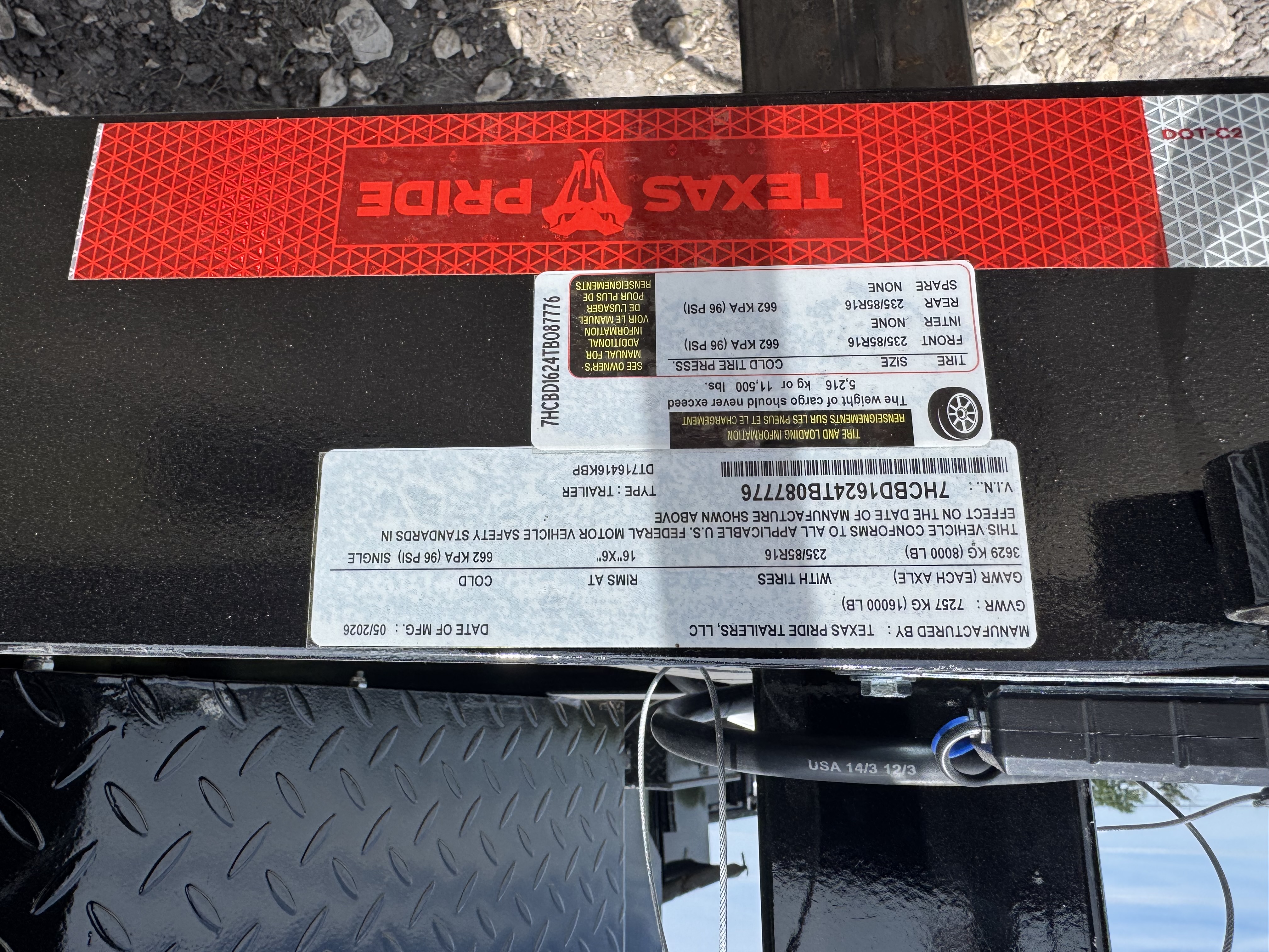 New 2026 Texas Pride Trailers DT716416KBP-7776 Dump Trailer
