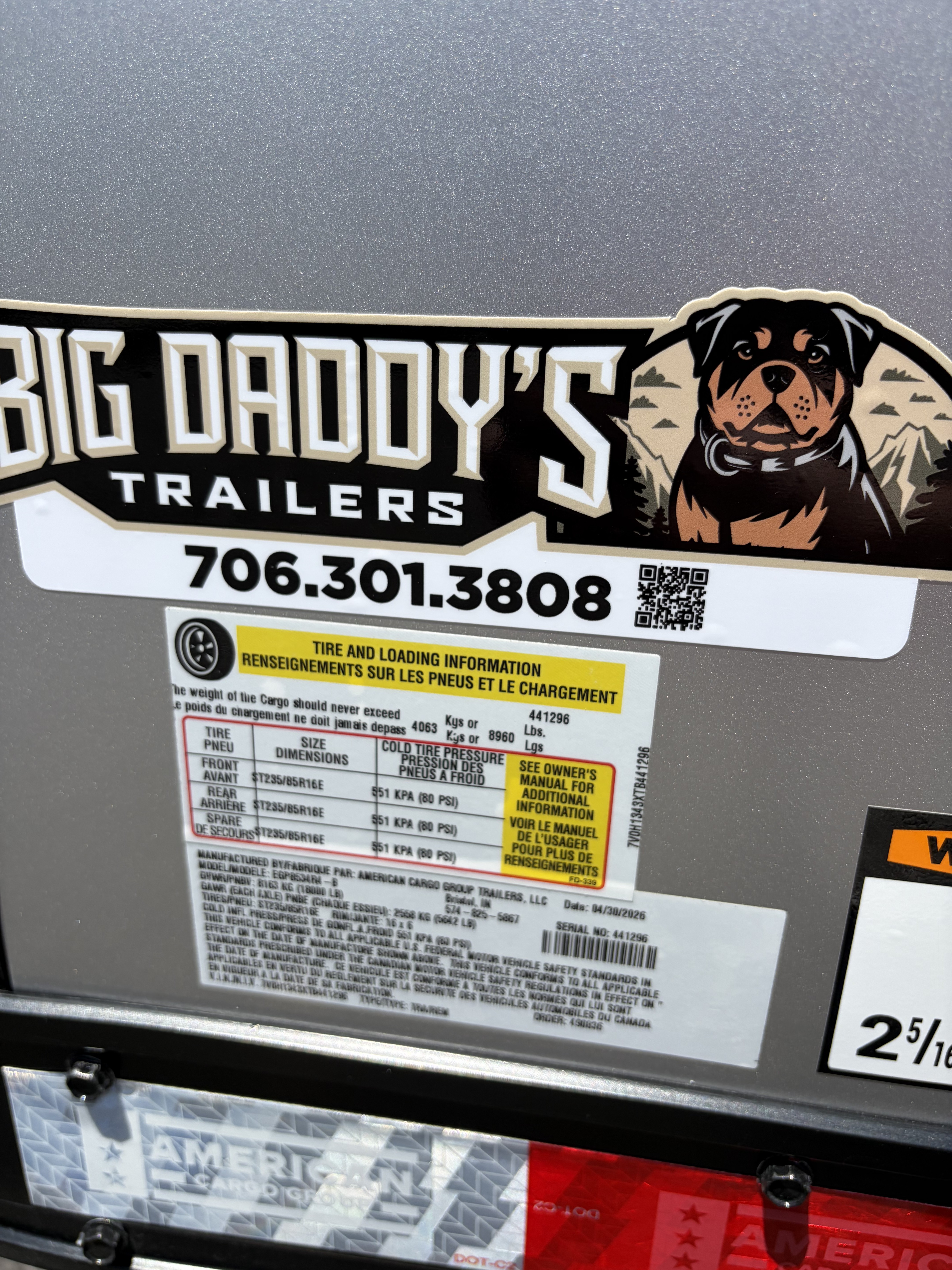 New 2026 Haulmark 34 Bathroom Race Trailer, Air Prep PKG, Awning, Polycor, Insulated, Window, 54" ALX Slide Out Step, A/C + Heat