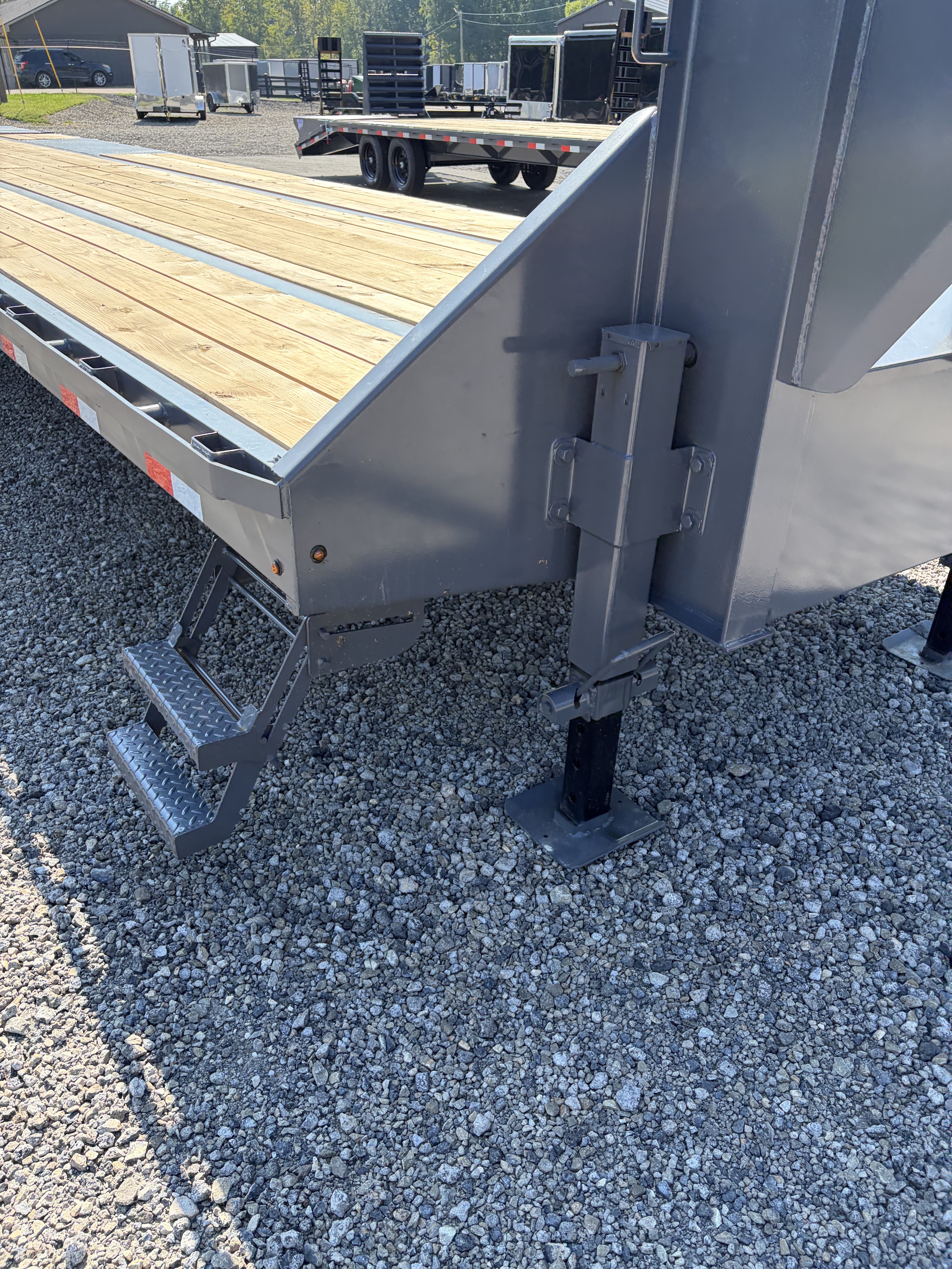 New 2027 Triple Crown Heavy Duty 40' Gooseneck Equipment Trailer, 27,900K GVWR, Mega Ramps, Spare