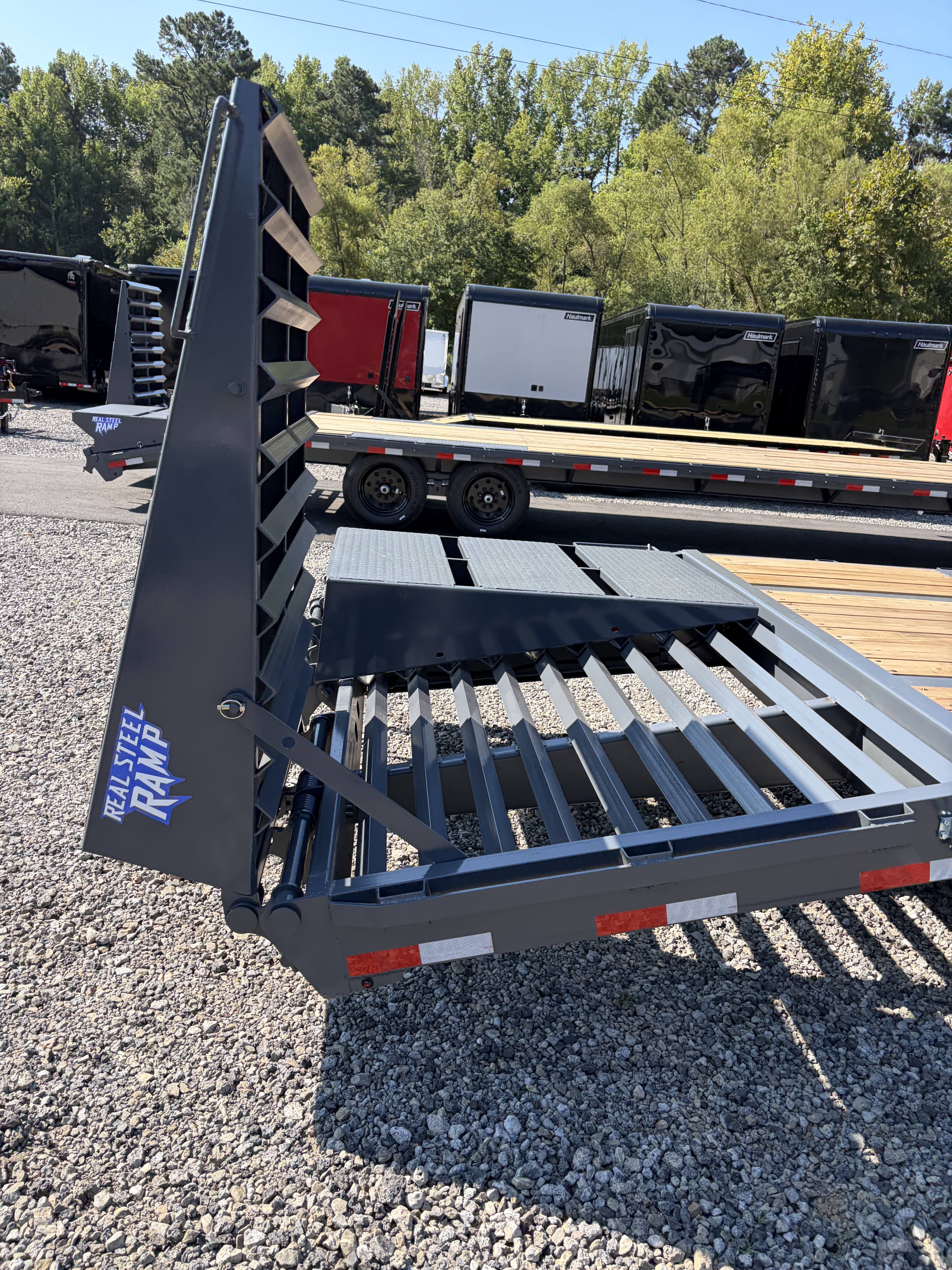 New 2027 Triple Crown Heavy Duty 40' Gooseneck Equipment Trailer, 27,900K GVWR, Mega Ramps, Spare