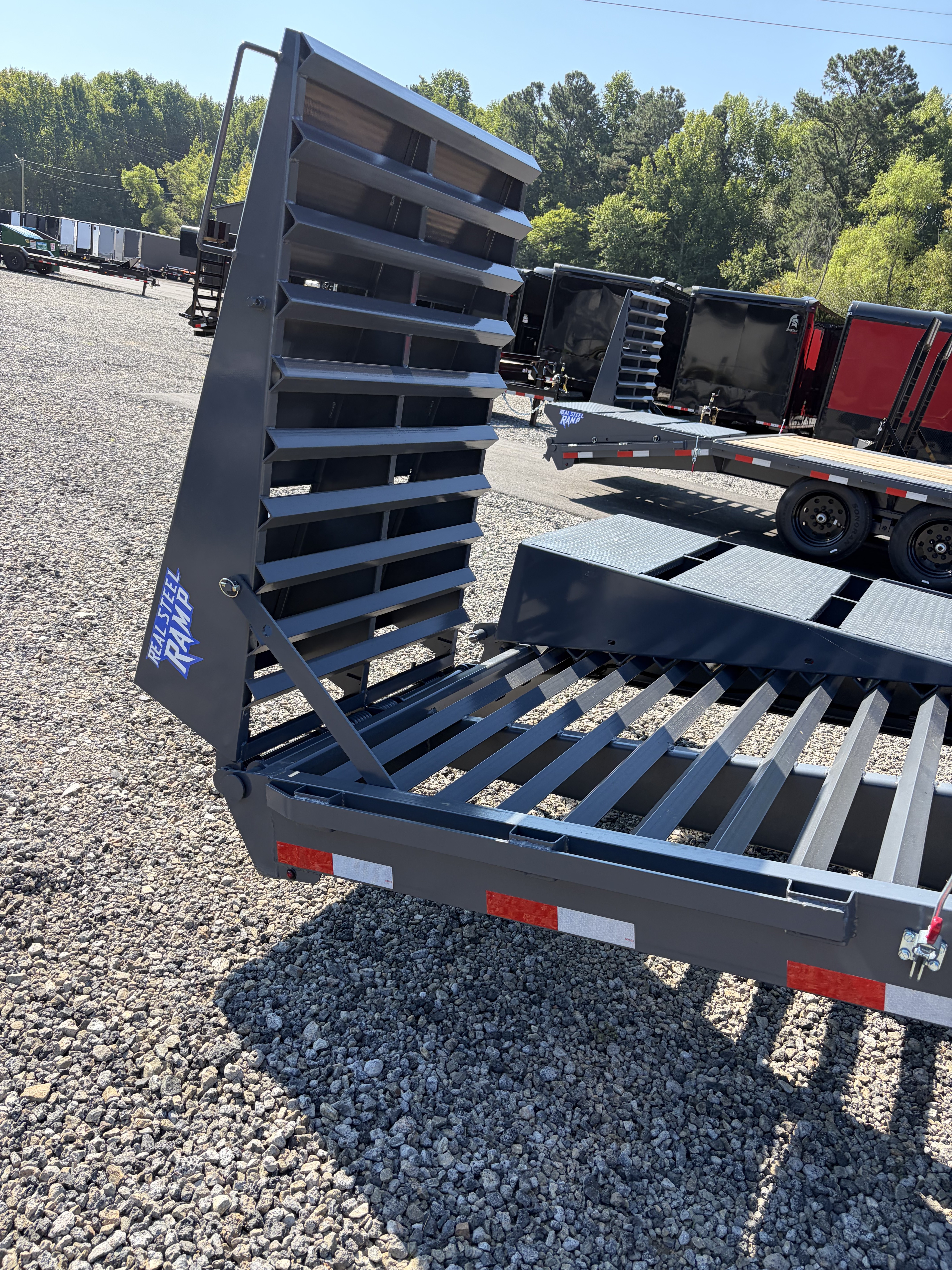 New 2027 Triple Crown Heavy Duty 40' Gooseneck Equipment Trailer, 27,900K GVWR, Mega Ramps, Spare