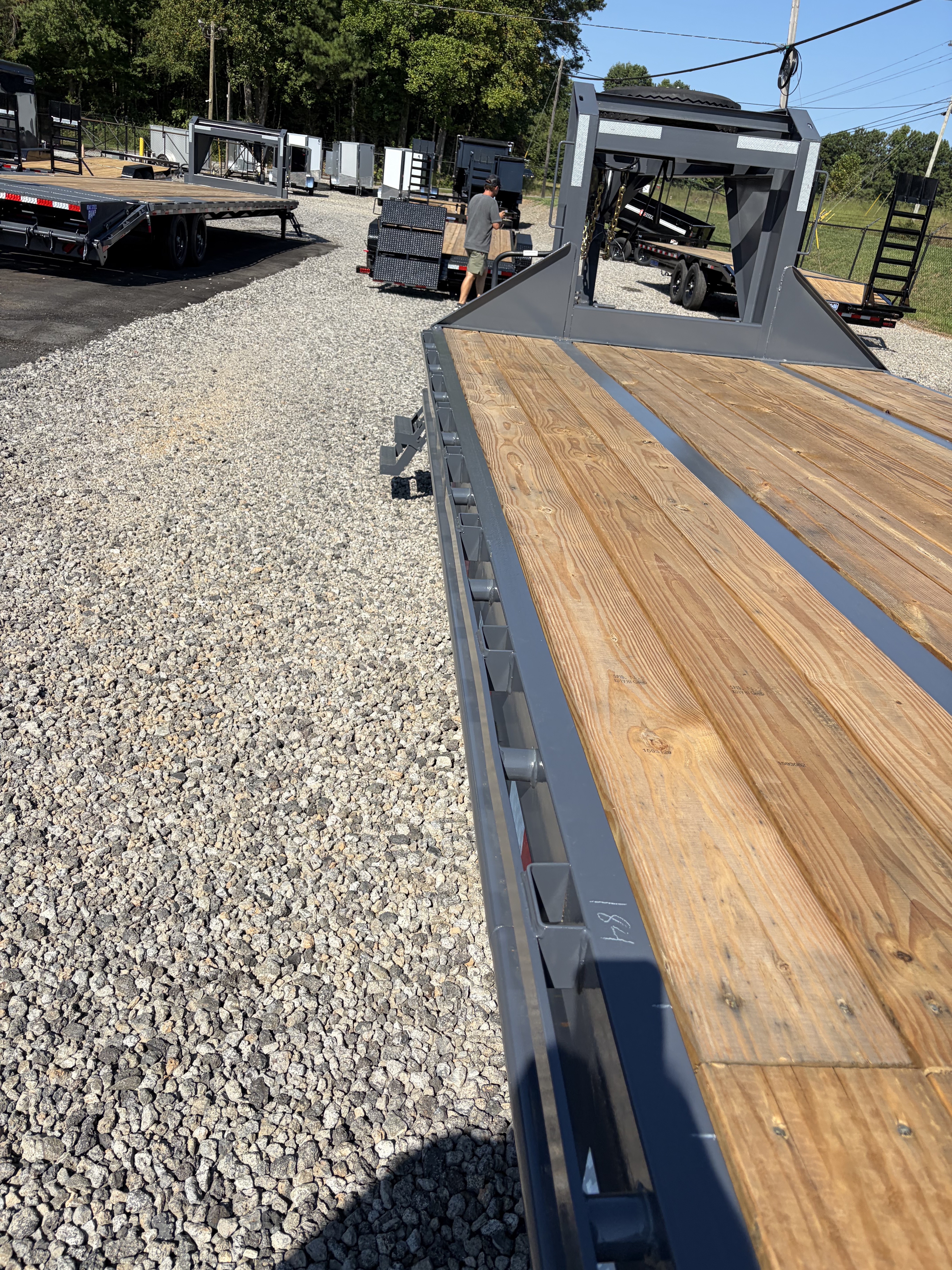 New 2027 Triple Crown Heavy Duty 40' Gooseneck Equipment Trailer, 27,900K GVWR, Mega Ramps, Spare