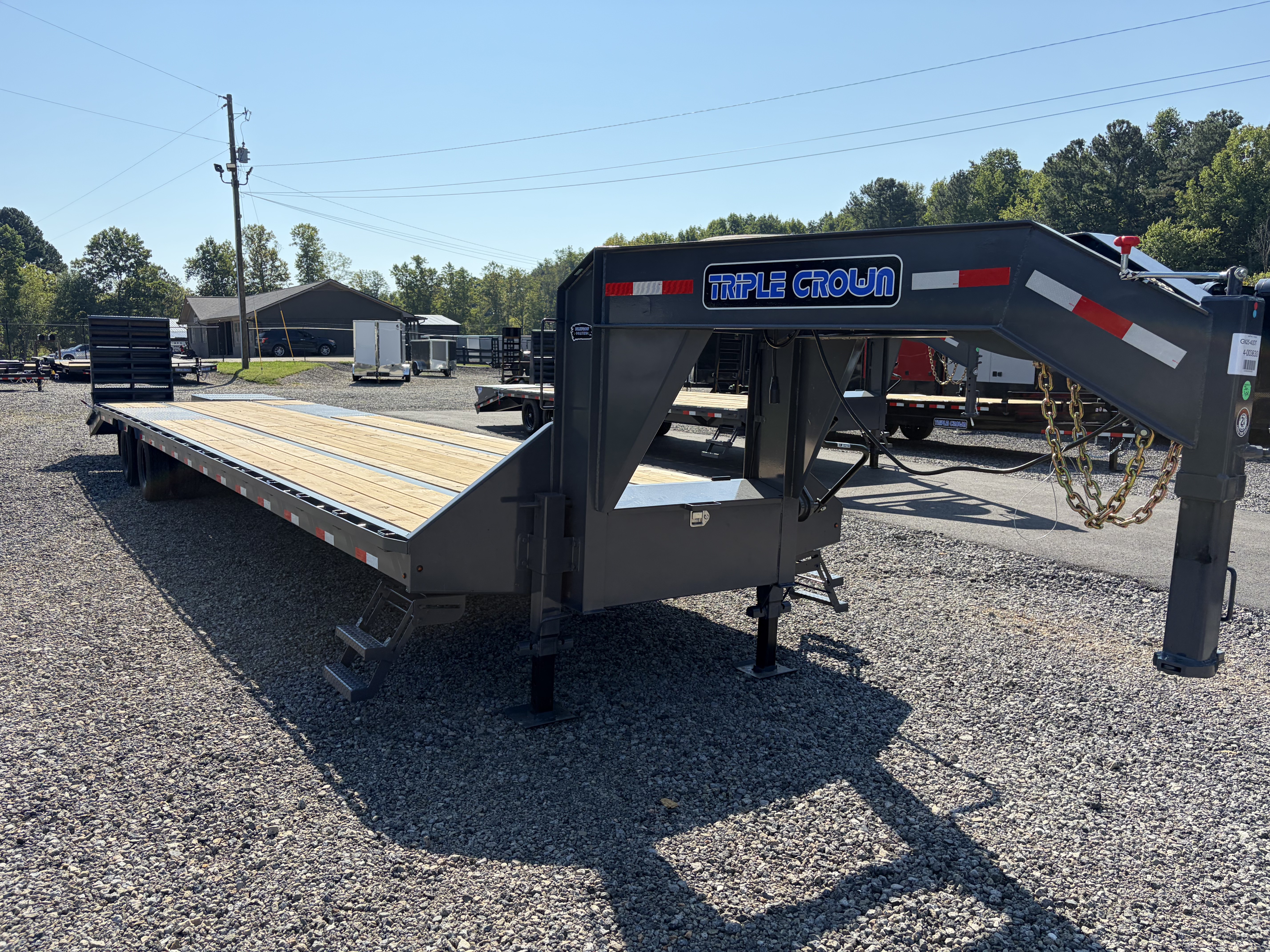 New 2027 Triple Crown Heavy Duty 40' Gooseneck Equipment Trailer, 27,900K GVWR, Mega Ramps, Spare