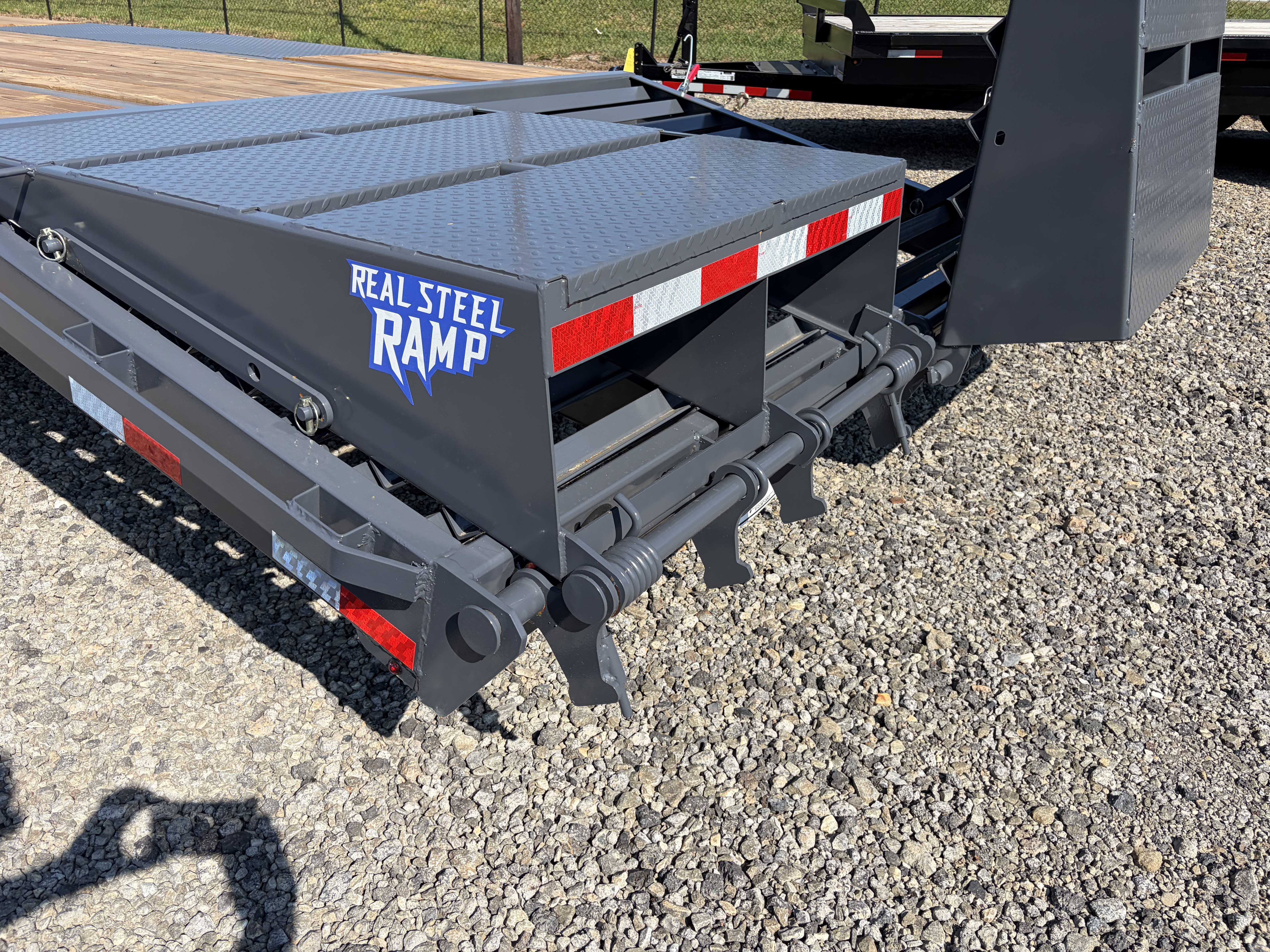New 2027 Triple Crown Heavy Duty 40' Gooseneck Equipment Trailer, 27,900K GVWR, Mega Ramps, Spare