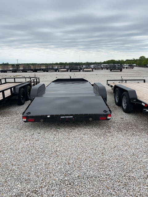 New 2026 Sure-Trac 7 x 18 (14+4) 10K Steel Deck Car Hauler