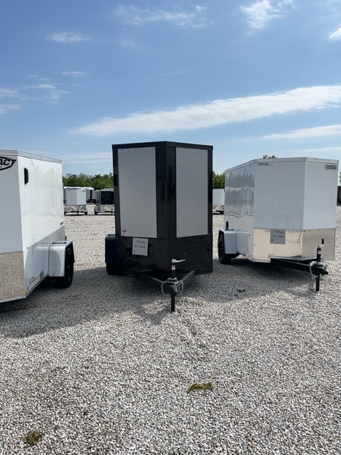New 2026 Impact Trailers Quake 5x8 3K Ramp Door V-Nose