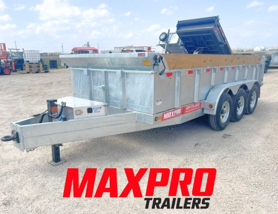 New 2026 Canada Trailers 16FT GALVINAZED TRIPLE AXLE Dump Trailer