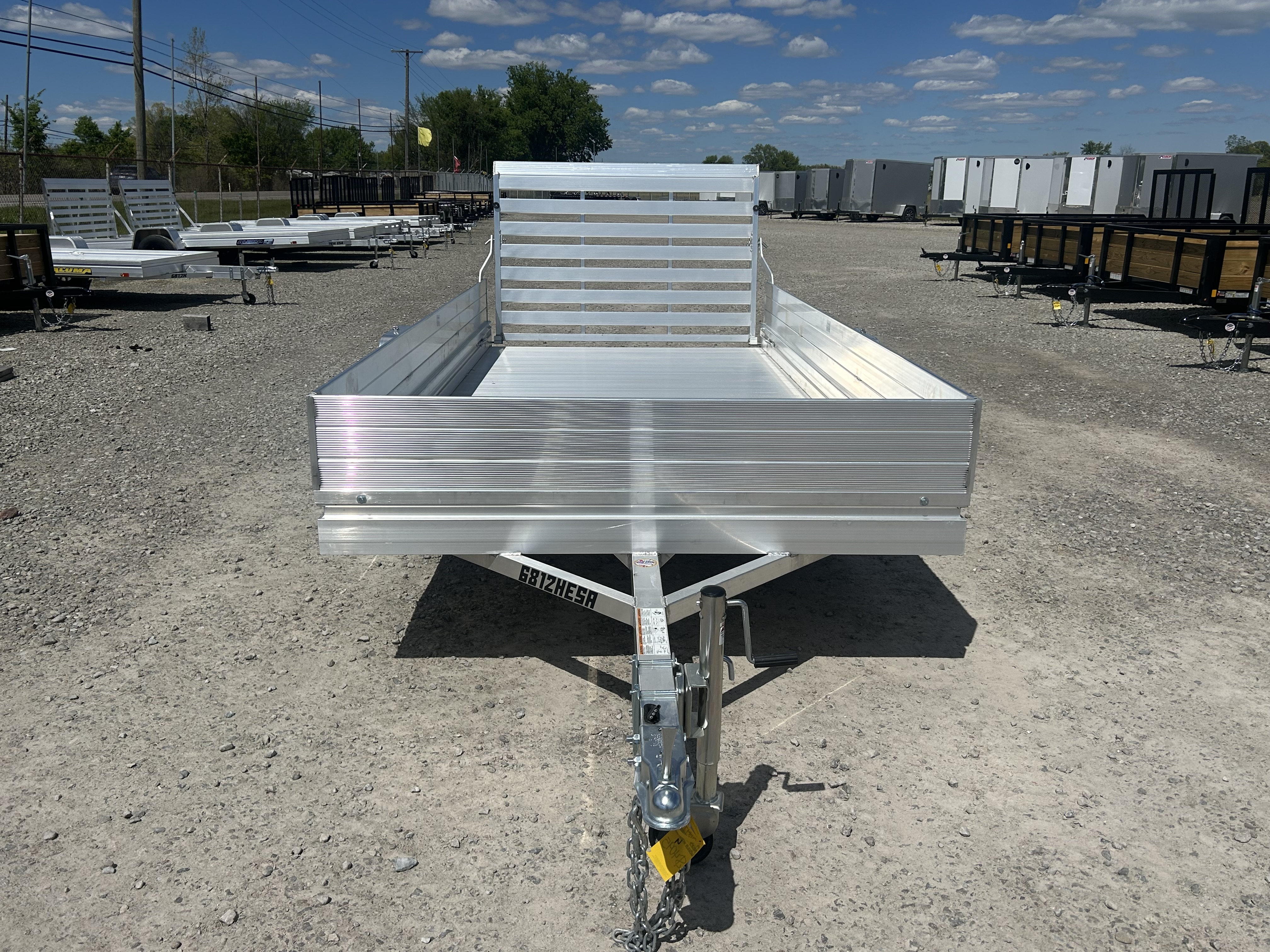 New 2027 Aluma 6812H-ESA Aluminum Utility Trailer