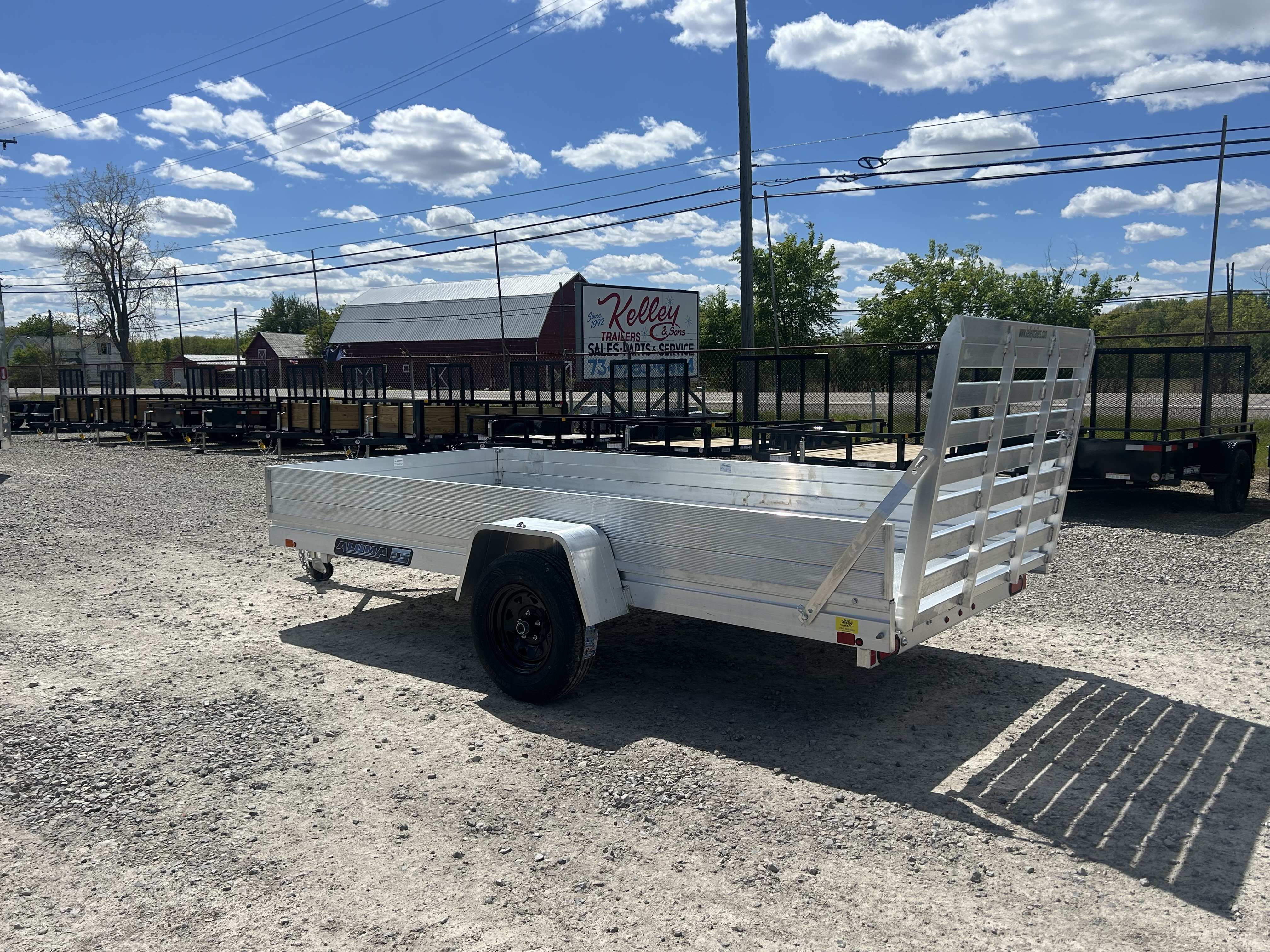 New 2027 Aluma 6812H-ESA Aluminum Utility Trailer