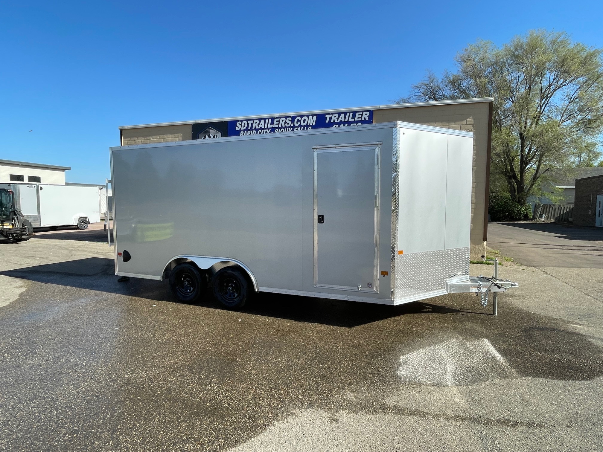 New 2026 ALCOM 8.5 X 16 Aluminum Frame Cargo / Enclosed Trailer