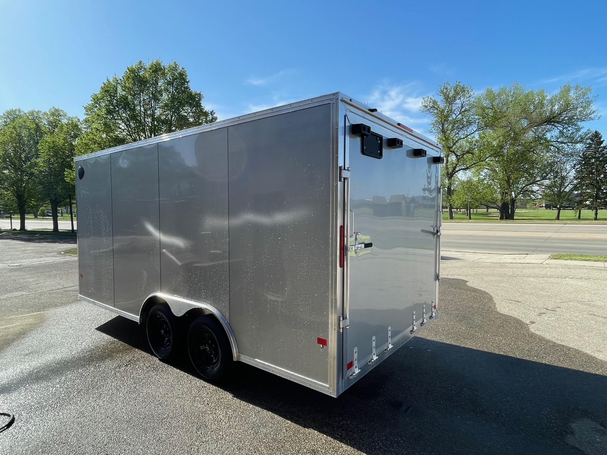 New 2026 ALCOM 8.5 X 16 Aluminum Frame Cargo / Enclosed Trailer
