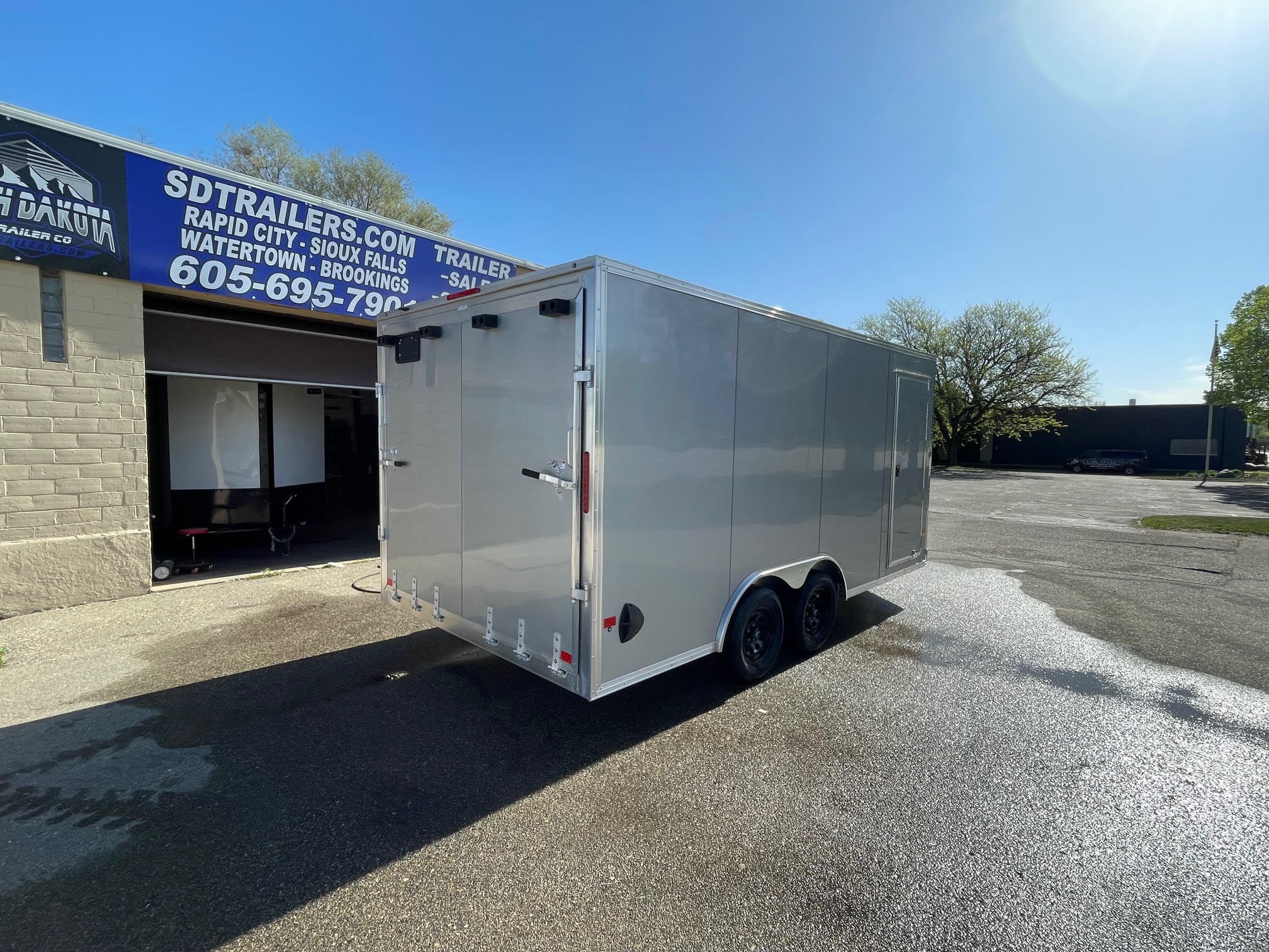 New 2026 ALCOM 8.5 X 16 Aluminum Frame Cargo / Enclosed Trailer