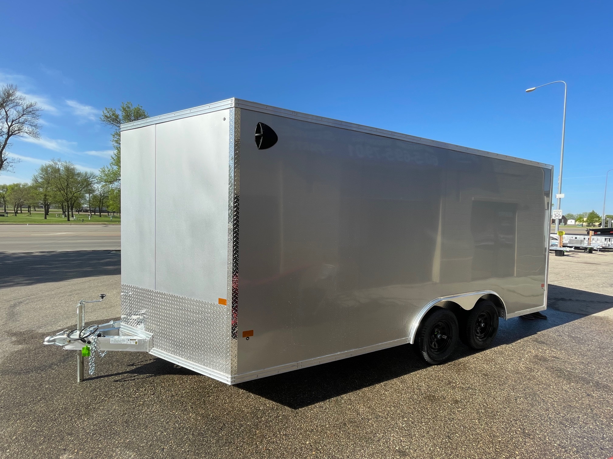 New 2026 ALCOM 8.5 X 16 Aluminum Frame Cargo / Enclosed Trailer