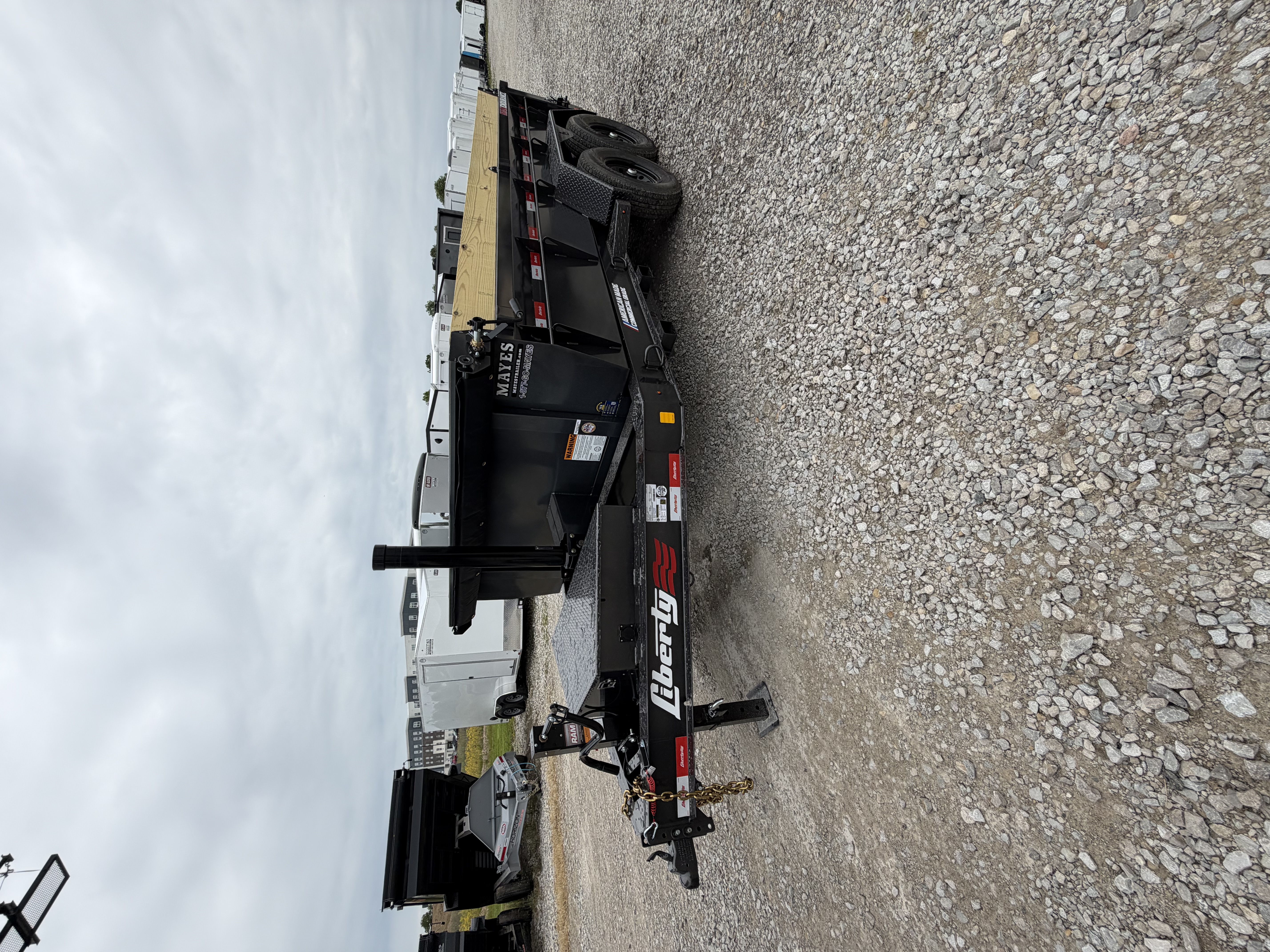 New 2026 LIBERTY LD14K83X14B8TS Dump Trailer 83X14 TA 24  SIDES TELESCOPIC (GVW:15400) ARSENAL GREY METALLIC