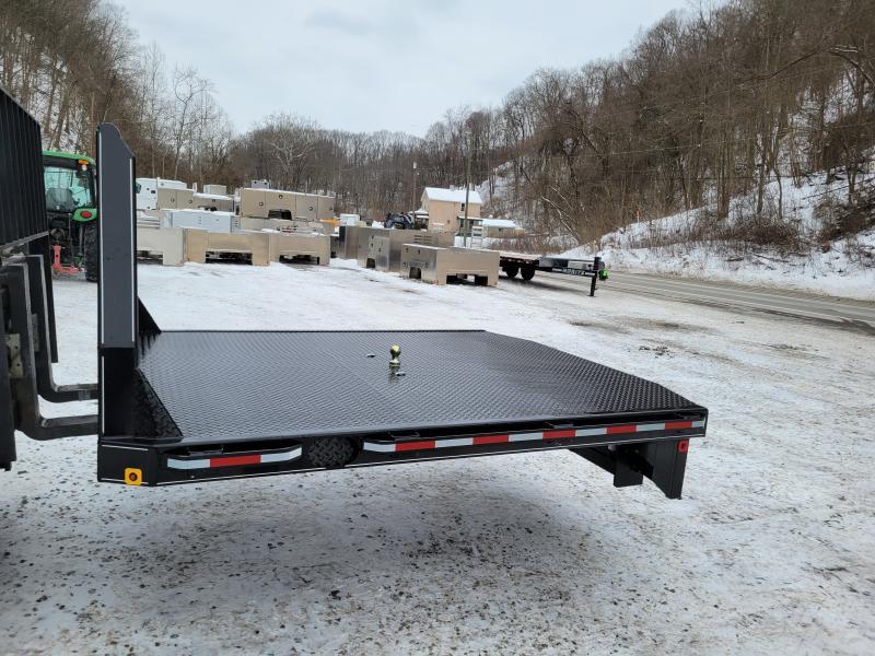 New 2026 Zimmerman Truck Bodies SRW Longbed 8' Flatbed with B&W Turnover Ball 3000XL Truck Bed
