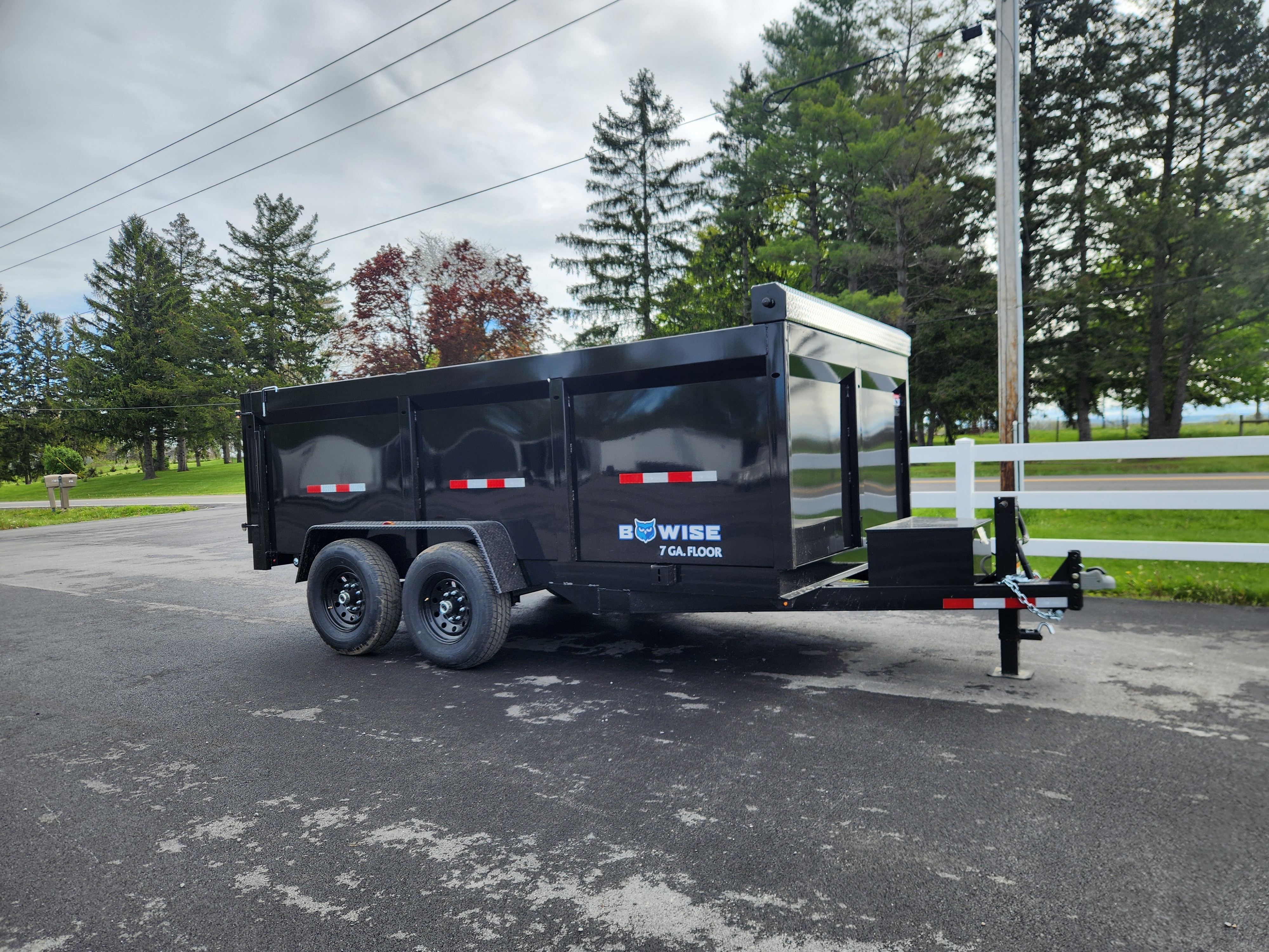 New 2027 BWISE DT14 81.5x14 14K Tandem Axle Dump Trailer