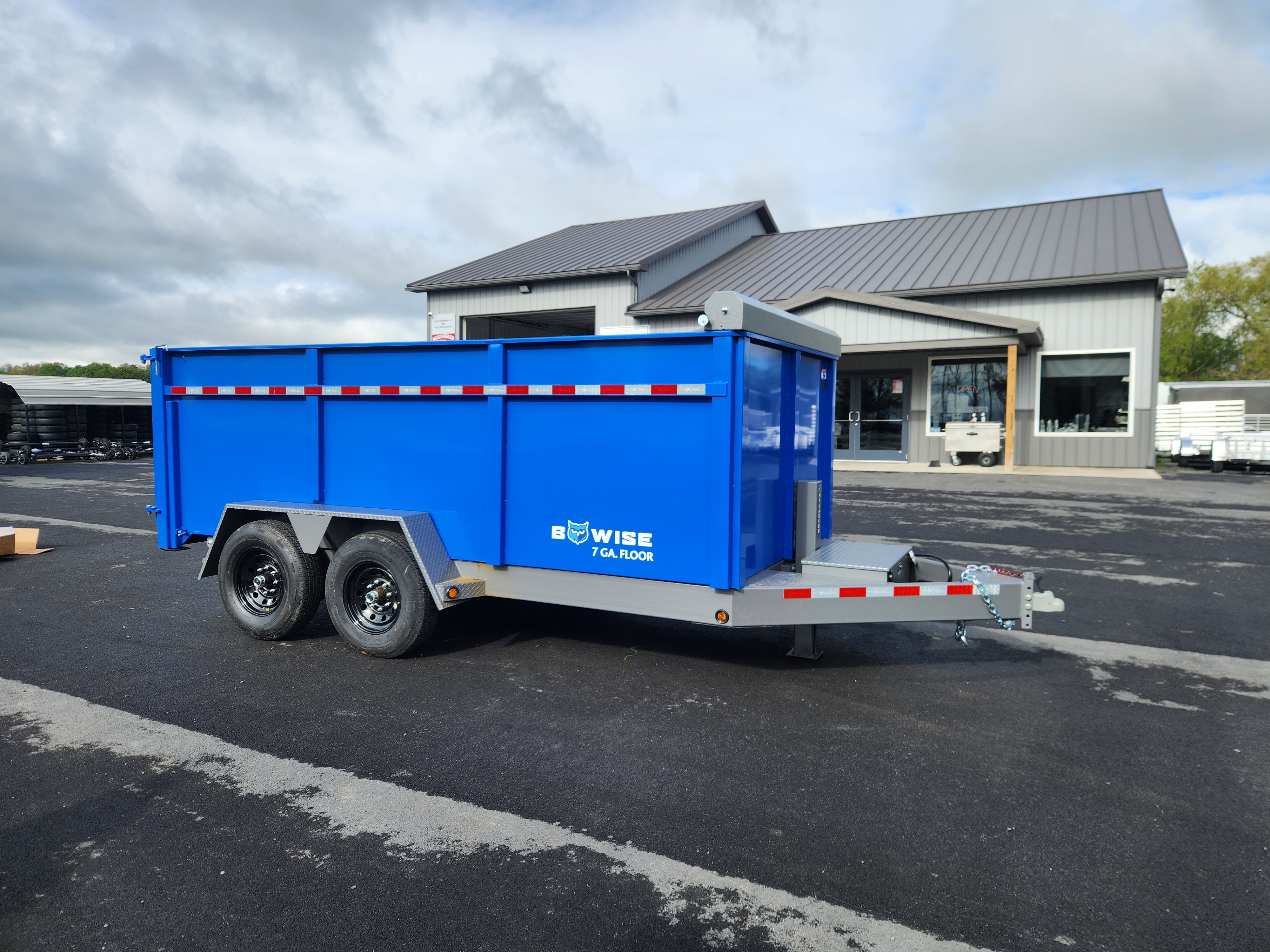 New 2026 BWISE DLP15 82x14 15K Tandem Axle Dump Trailer