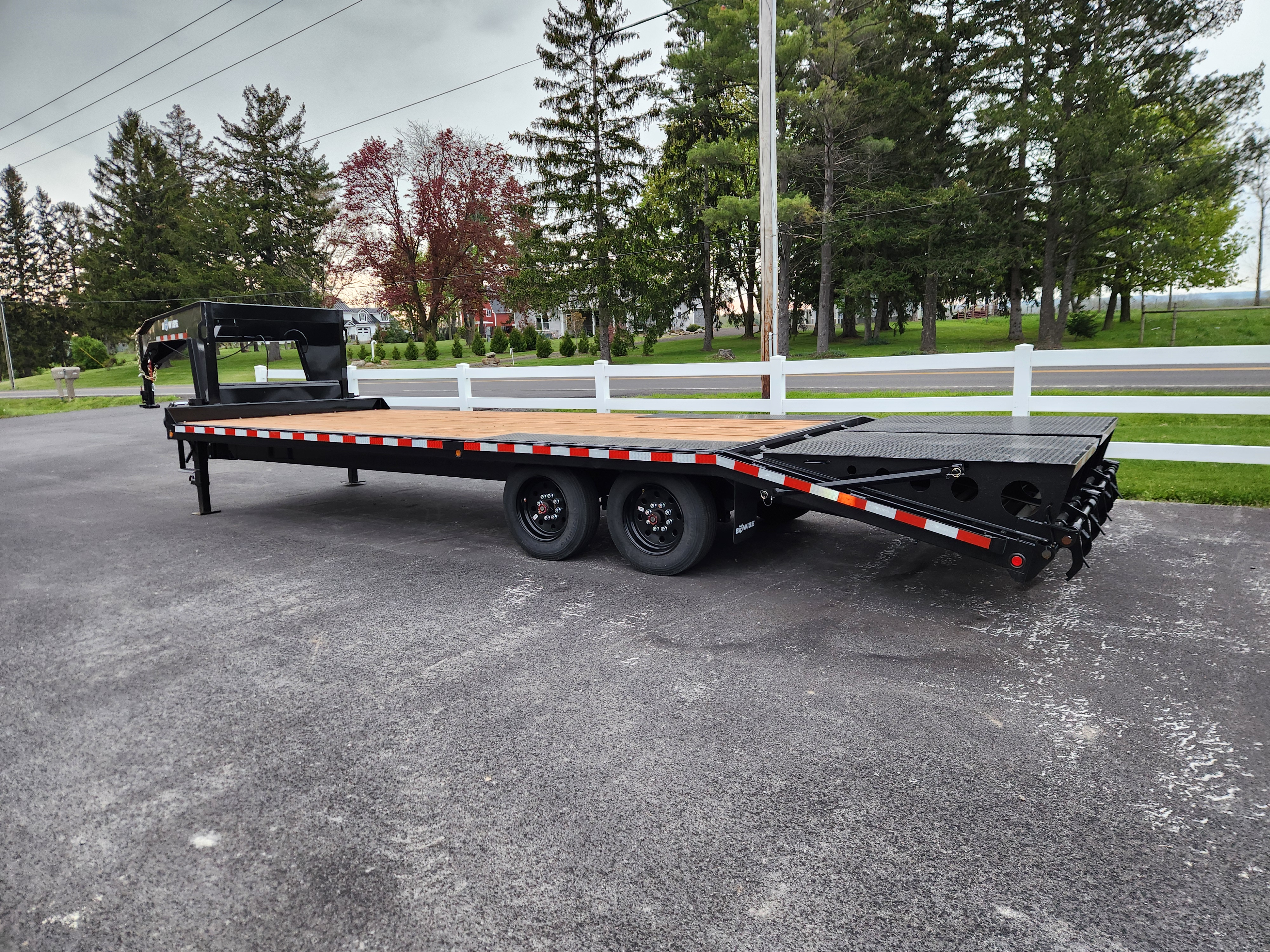 New 2026 BWISE EHD19 102x24 19K Deckover Equipment Trailer