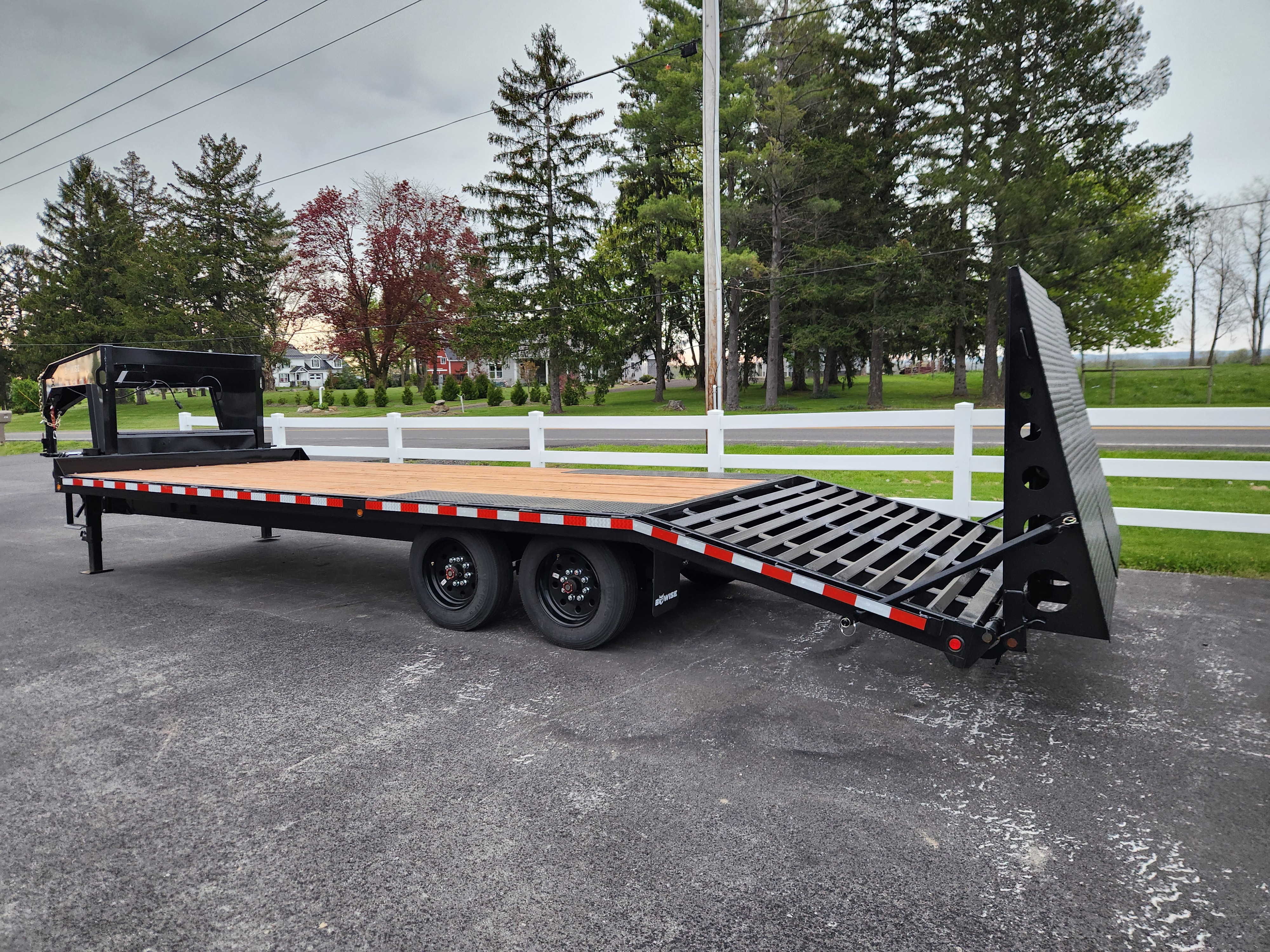 New 2026 BWISE EHD19 102x24 19K Deckover Equipment Trailer