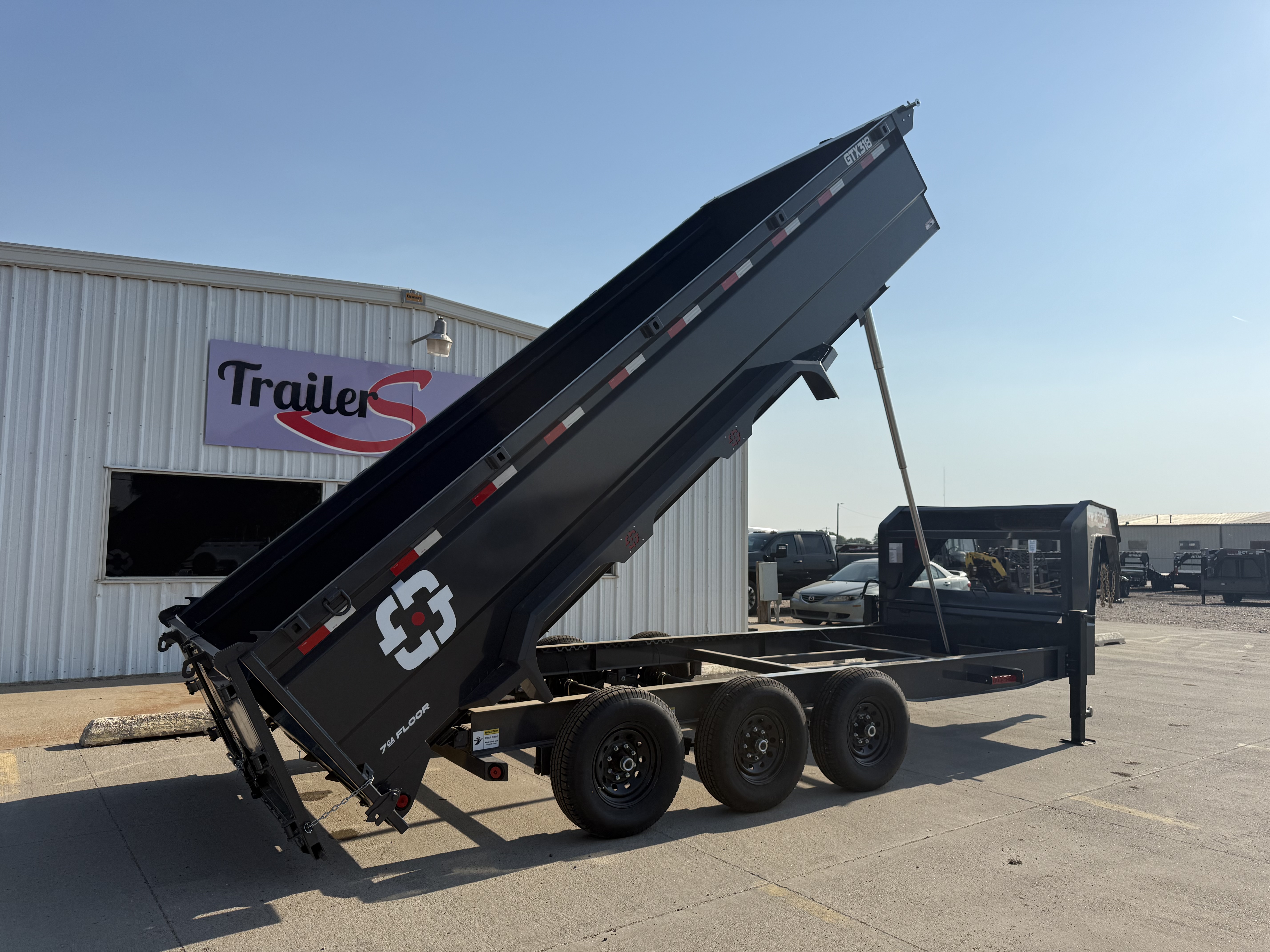 New 2026 Buckshot 83"x18' Triple Axle Telescopic Gooseneck Dump Trailer