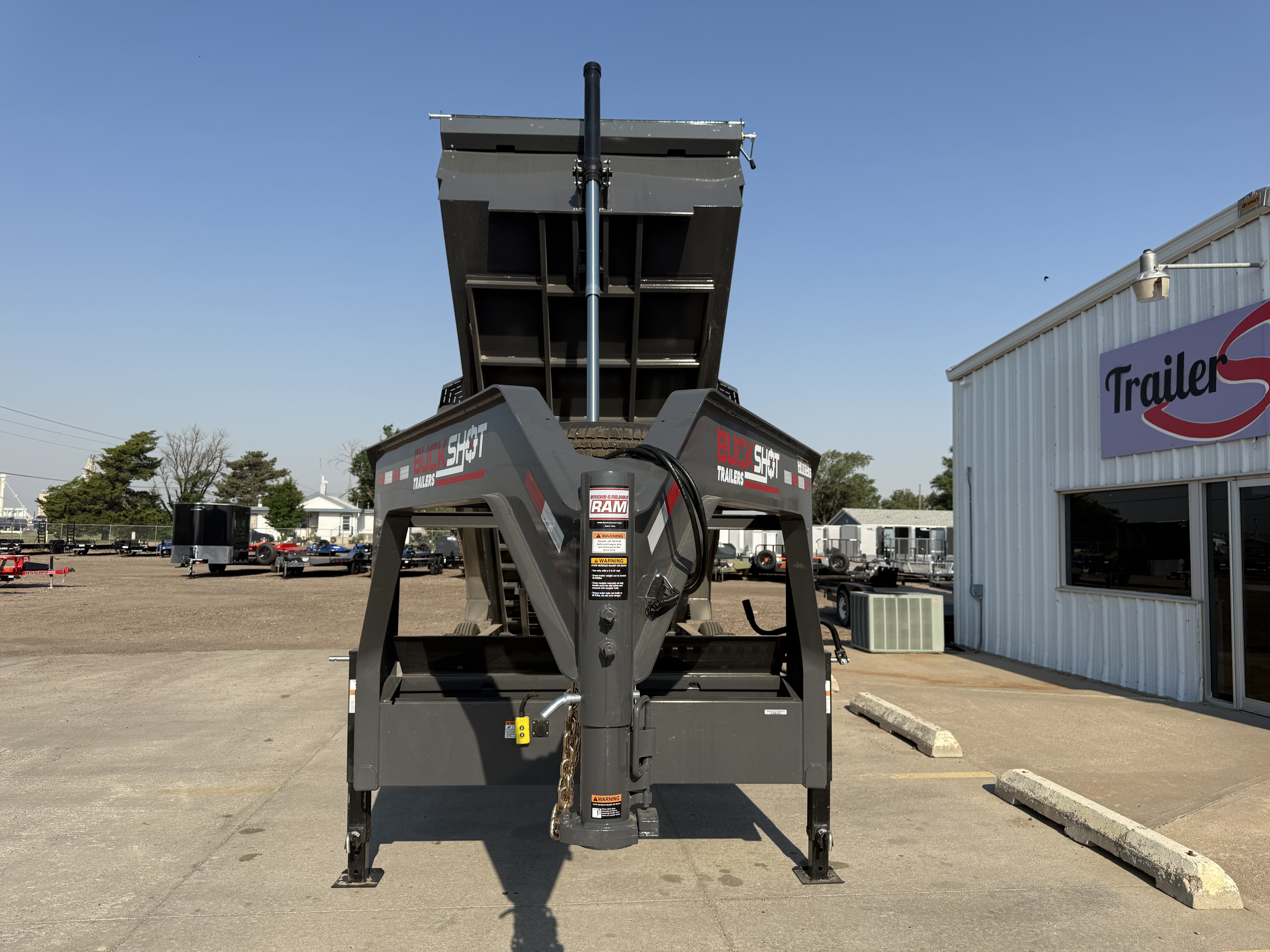 New 2026 Buckshot 83"x18' Triple Axle Telescopic Gooseneck Dump Trailer
