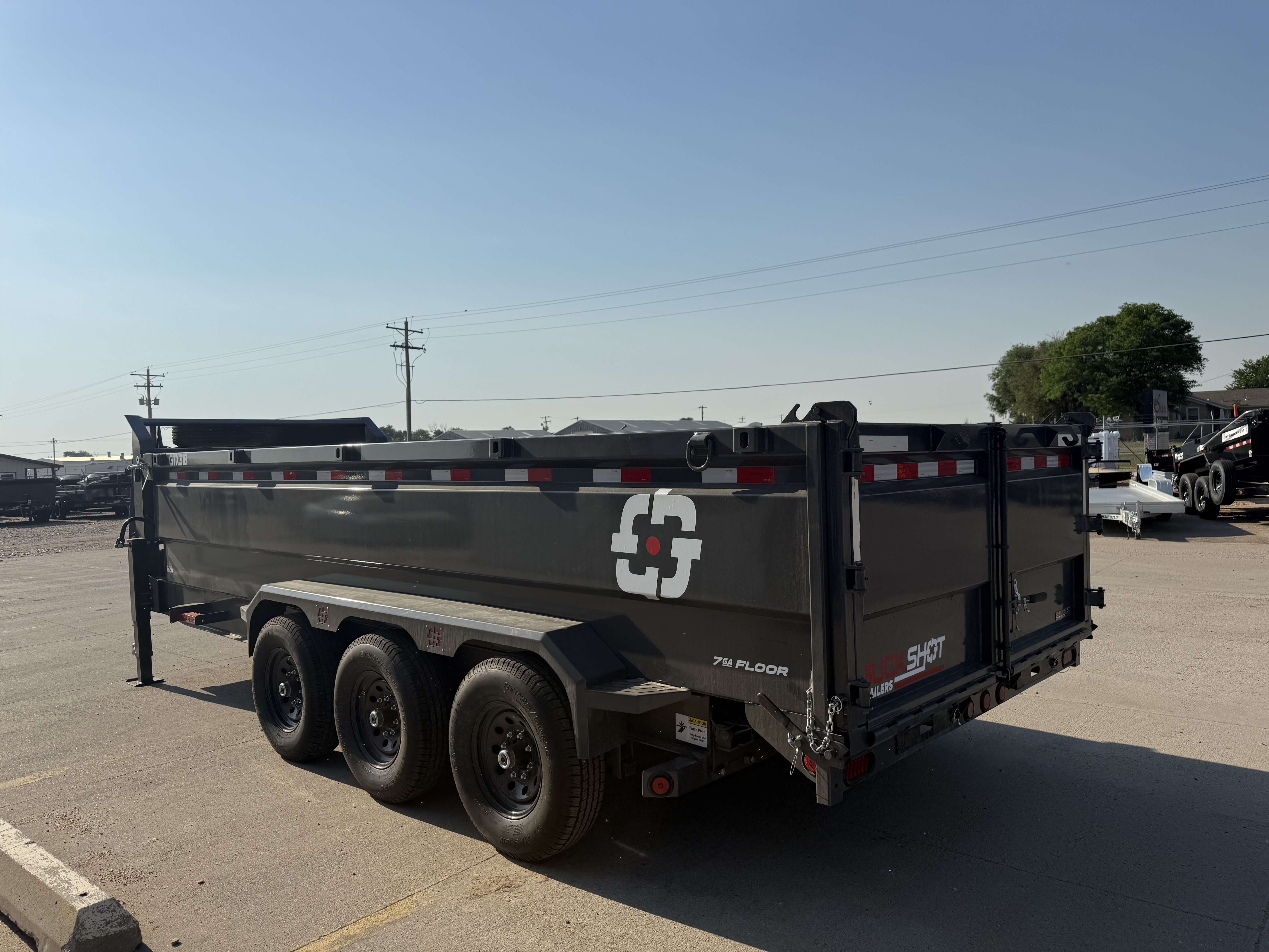 New 2026 Buckshot 83"x18' Triple Axle Telescopic Gooseneck Dump Trailer