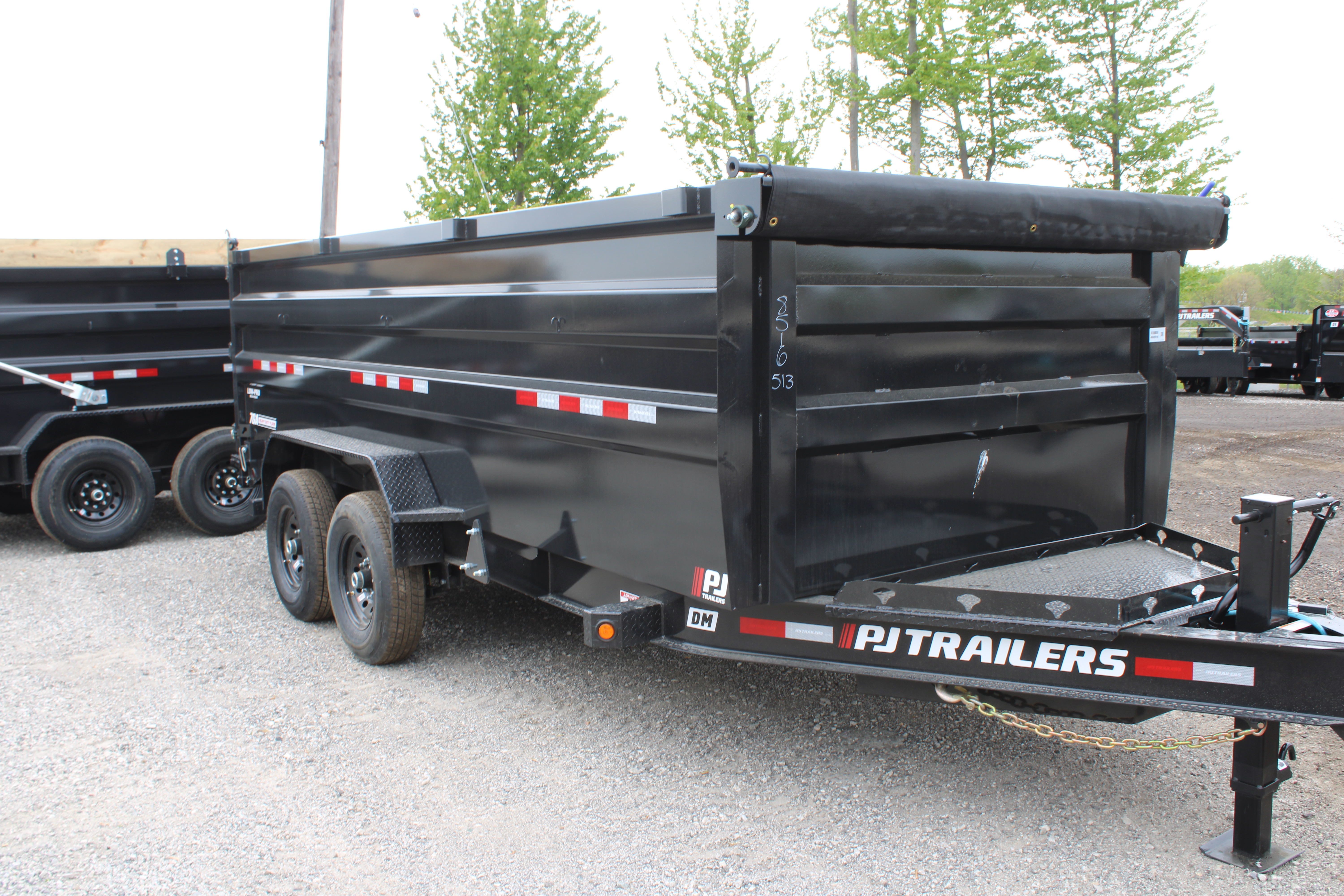 New 2026 PJ Trailers 16' DM 15.4K GVWR STOCK ID 53547 Dump Trailer