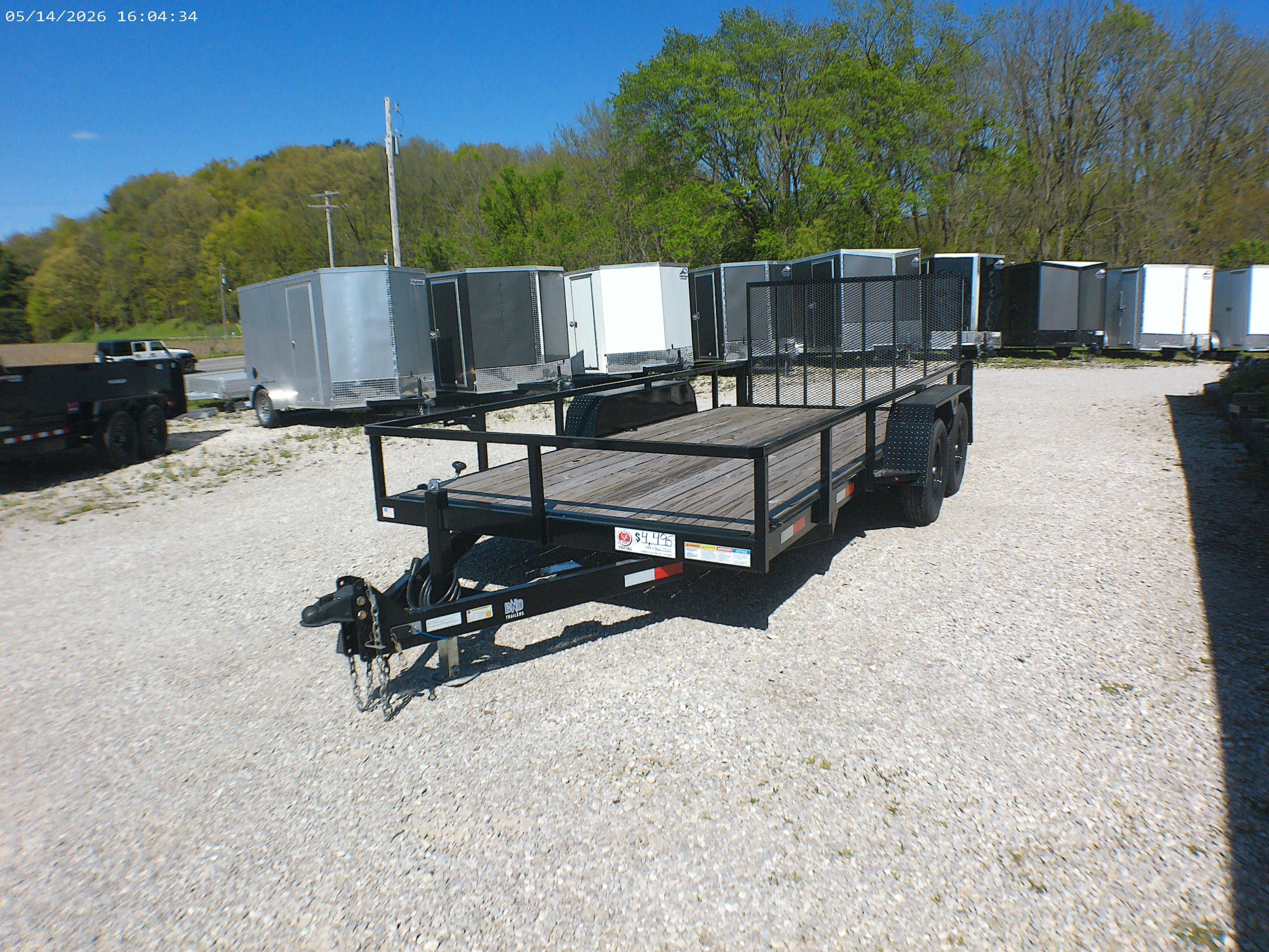 New 2026 BND Trailers 7x16 Landscape Trailer