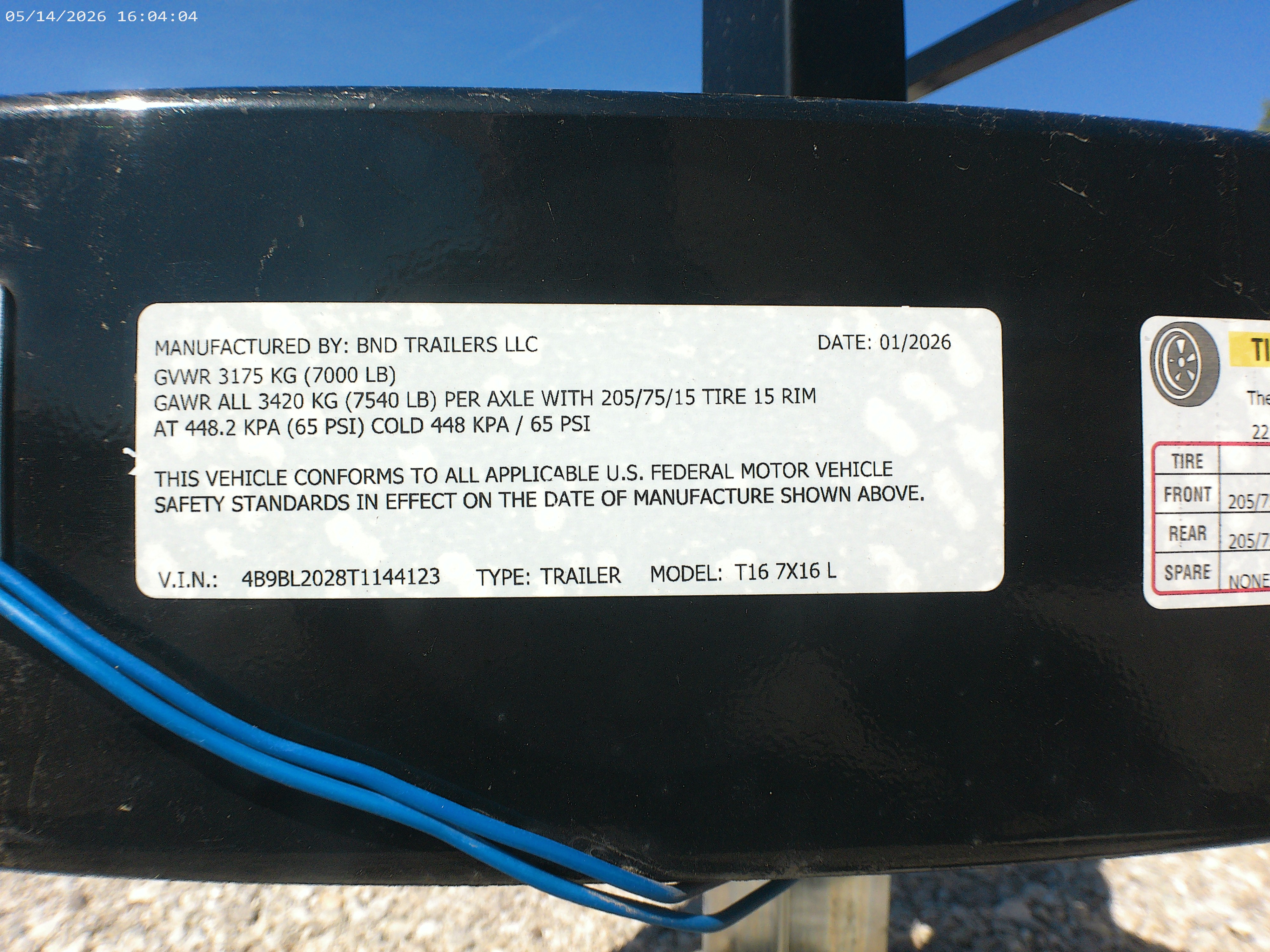 New 2026 BND Trailers 7x16 Landscape Trailer