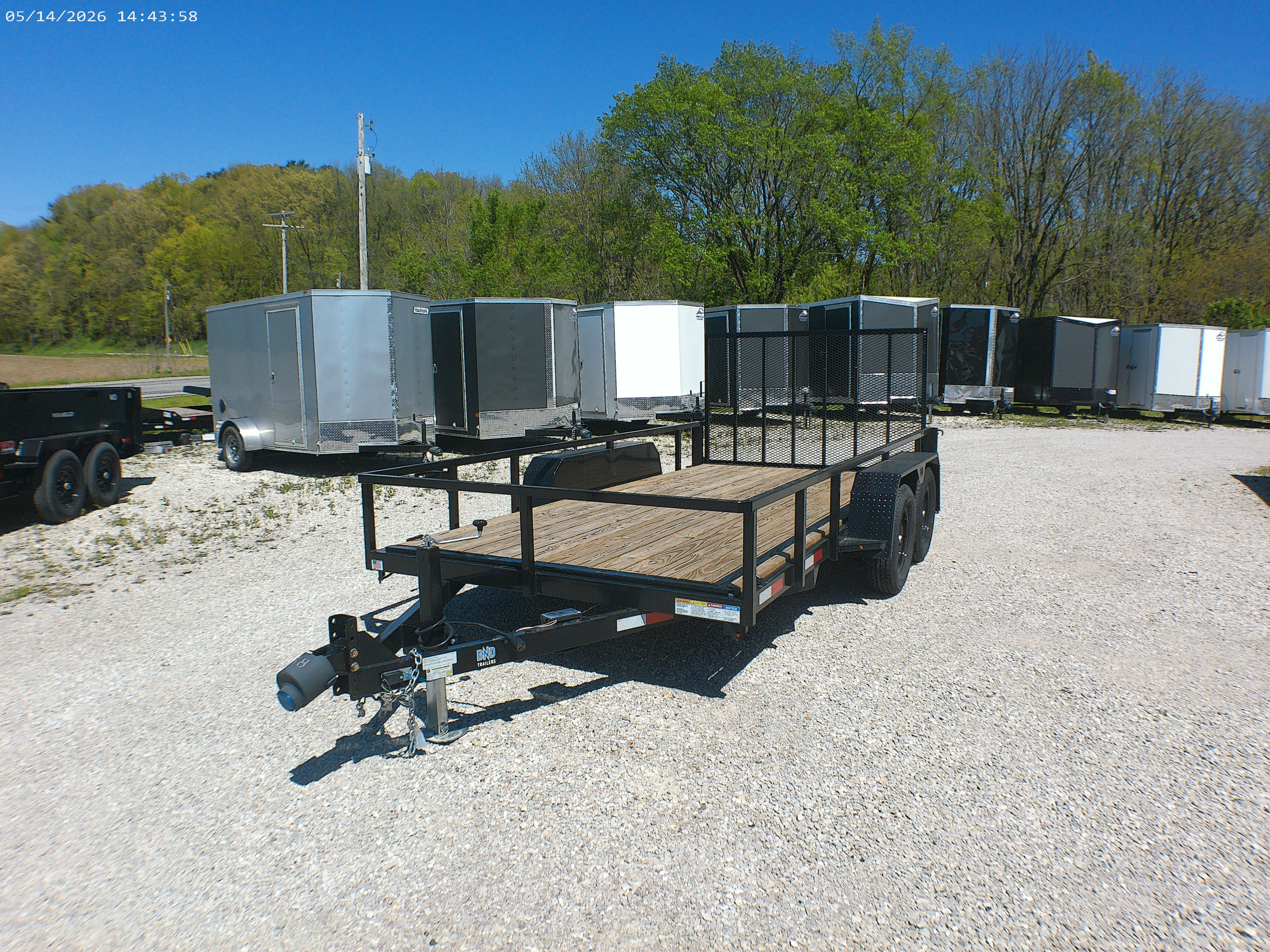 New 2026 BND Trailers 7x14 Landscape Trailer
