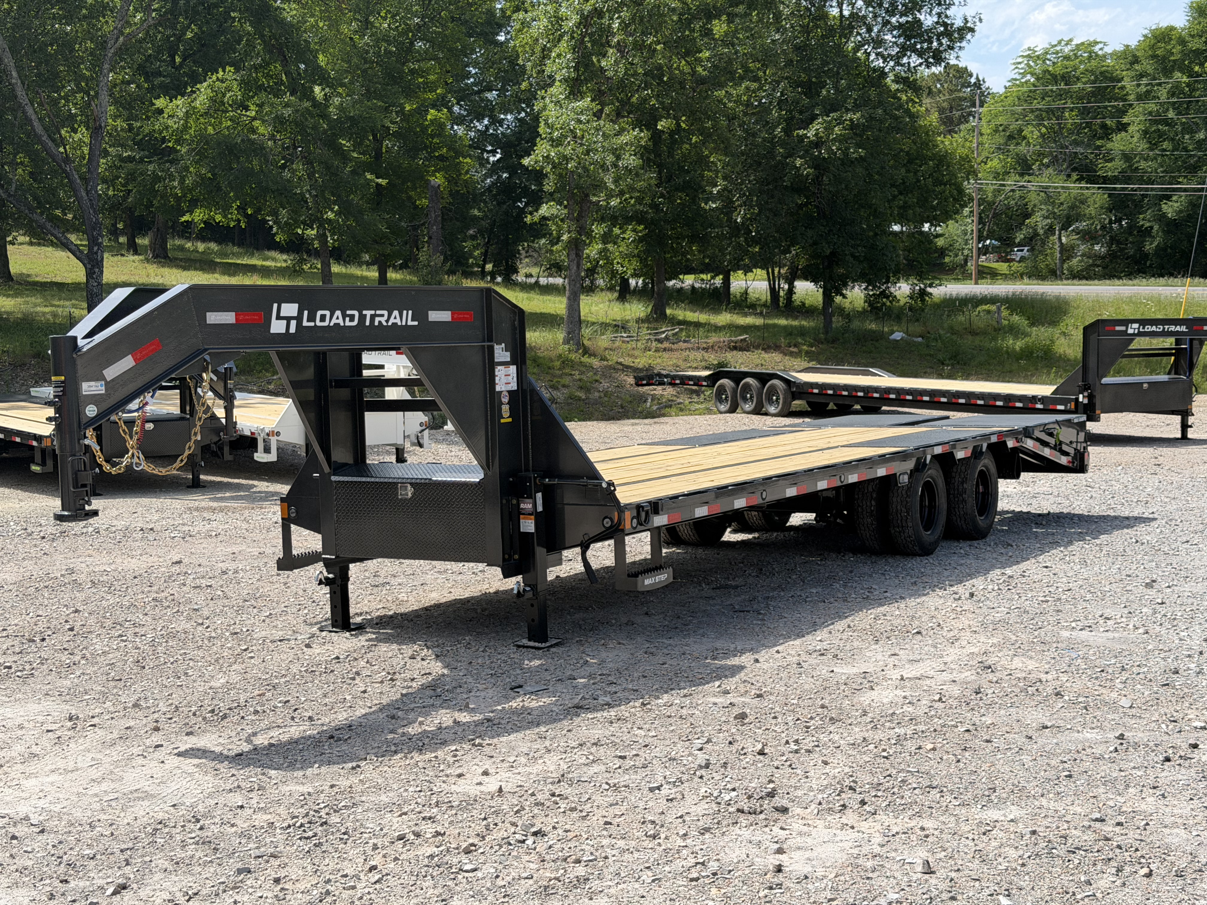 New 2026 Load Trail GP 102X28 24K GVWR 5' MAX RAMPS 14PLY TIRES Flatbed Trailer