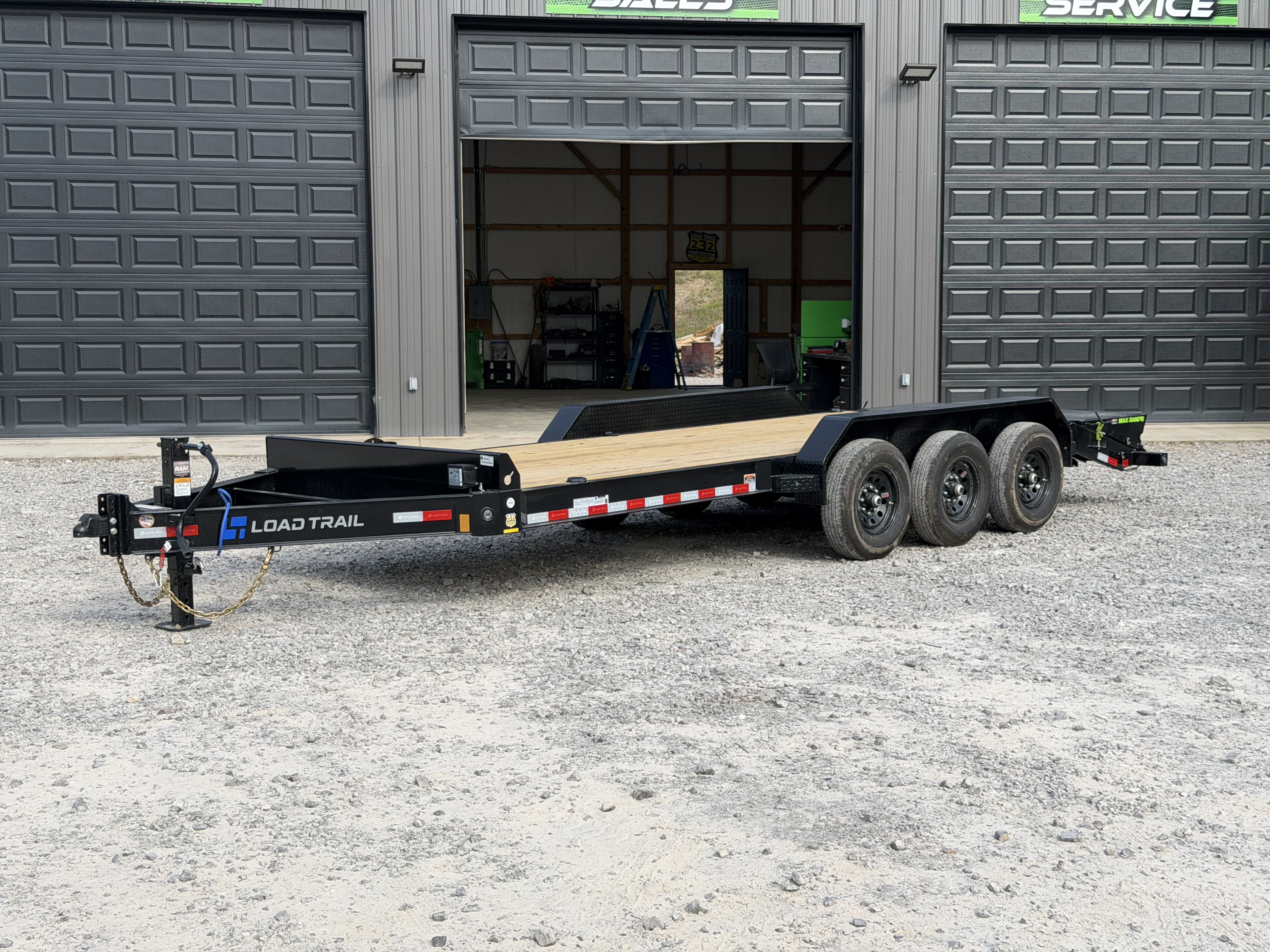 New 2026 Load Trail CB 83X22 21K GVWR MAX RAMPS 8  I BEAM FRAME Equipment Trailer