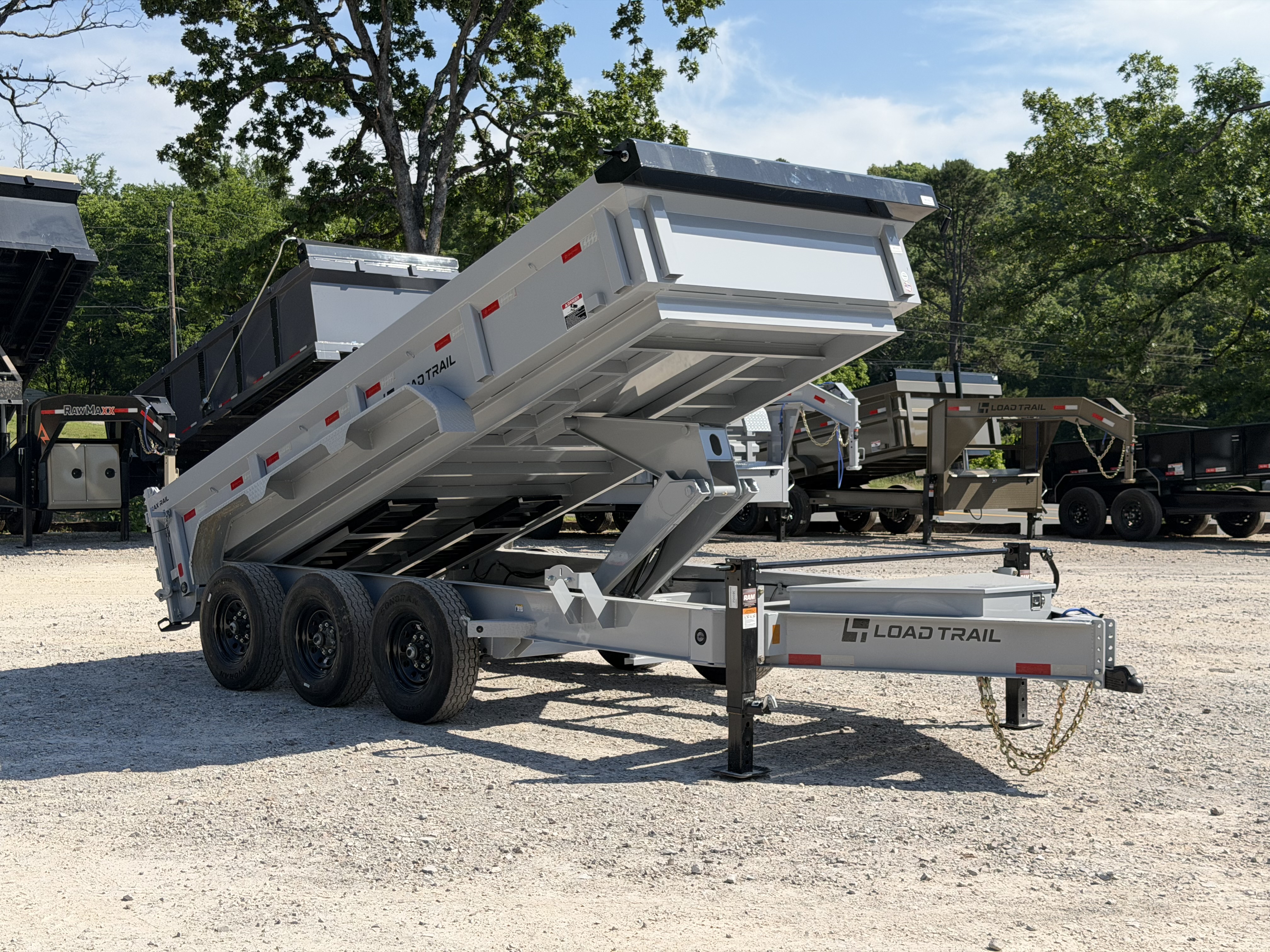New 2026 Load Trail DL 83X16 21K GVWR 14 PLY TIRES 7 GAUGE FLOOR SCISSOR HOIST Dump Trailer