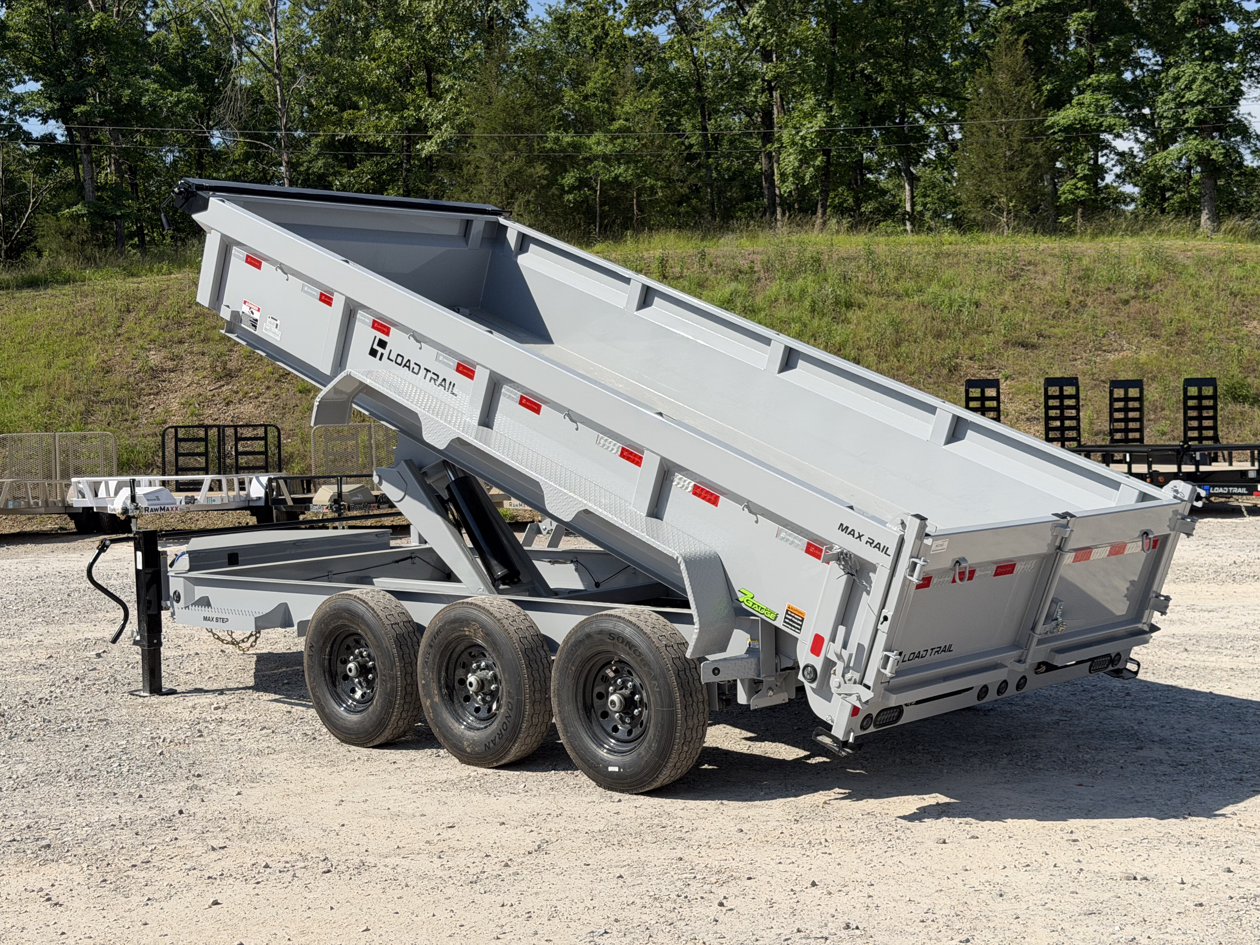 New 2026 Load Trail DL 83X16 21K GVWR 14 PLY TIRES 7 GAUGE FLOOR SCISSOR HOIST Dump Trailer