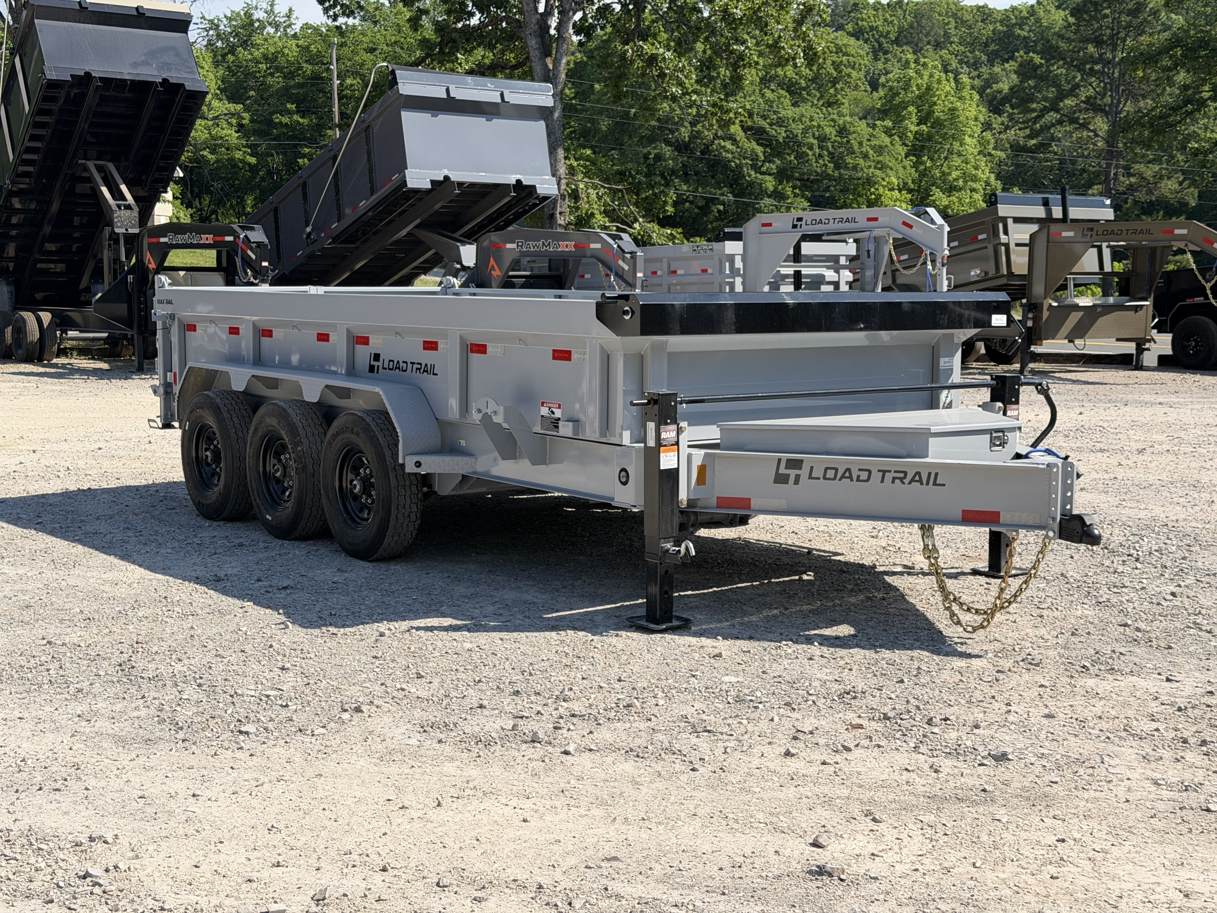 New 2026 Load Trail DL 83X16 21K GVWR 14 PLY TIRES 7 GAUGE FLOOR SCISSOR HOIST Dump Trailer