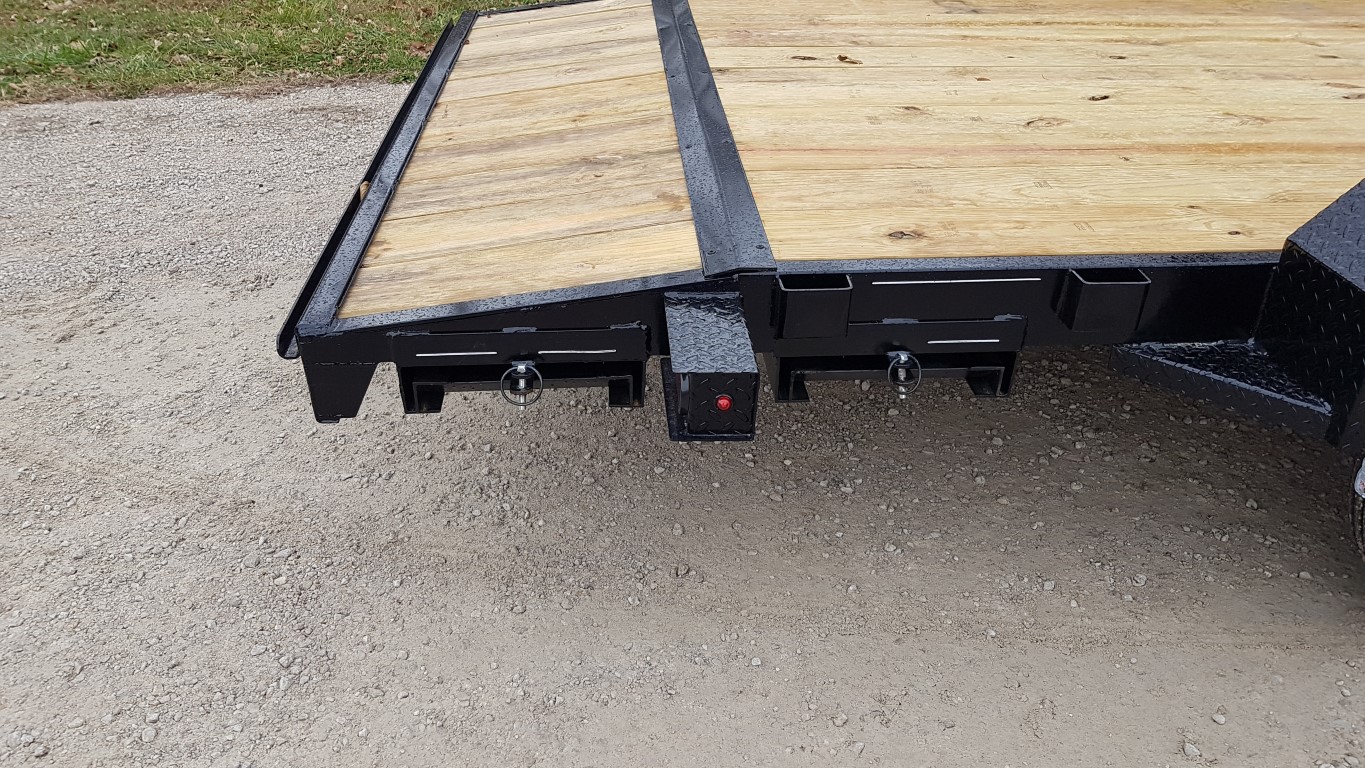 New 2026 MEB 7x20 Open Wood Deck Auto Hauler Car / Racing Trailer 7K