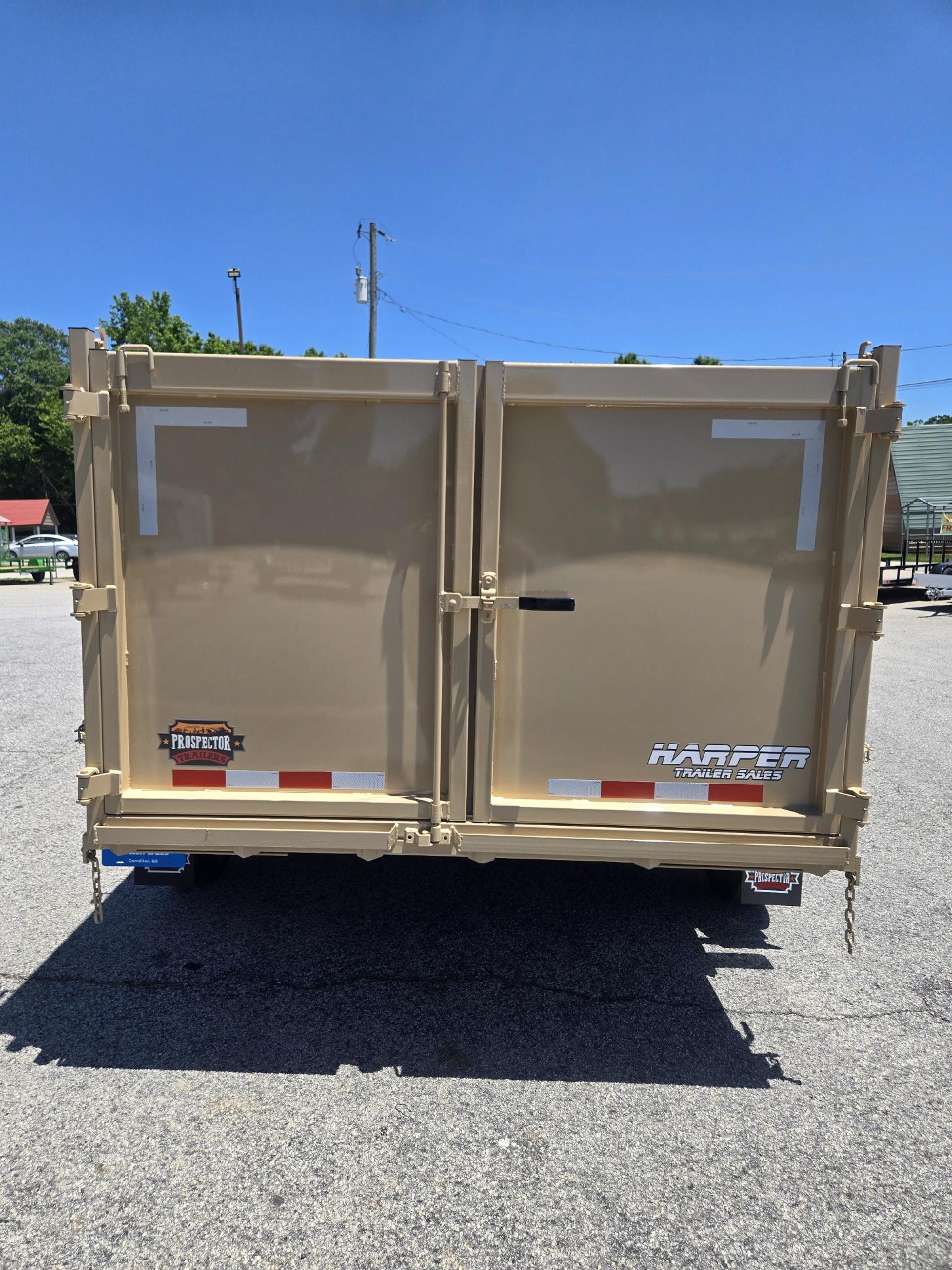 New 2026 PROSPECTOR 7X14 14K TELESCOPING DUMP TRAILER WITH 4' WALLS AND SPARE TIRE